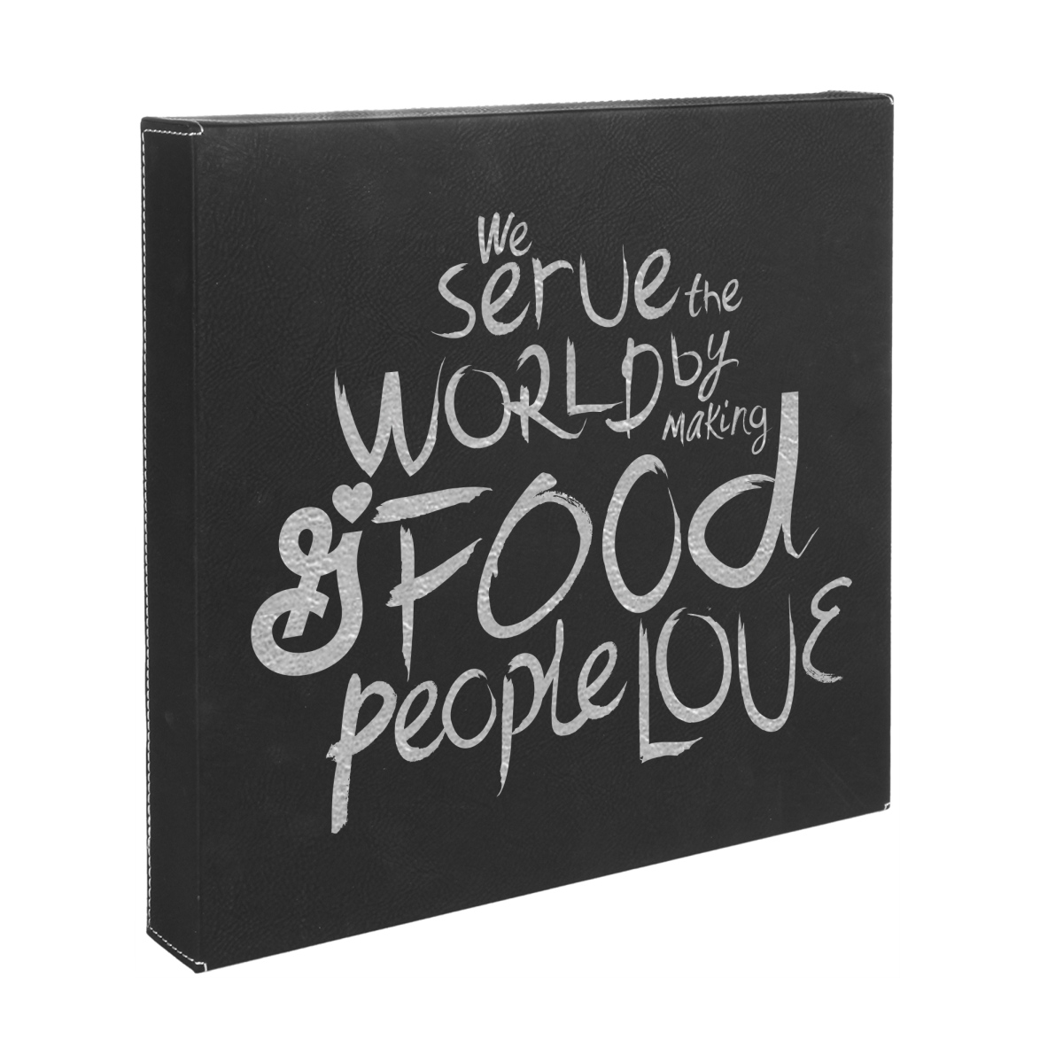 Laser Engraved Leatherette Wall Decor & Plaque (10"x10") 4