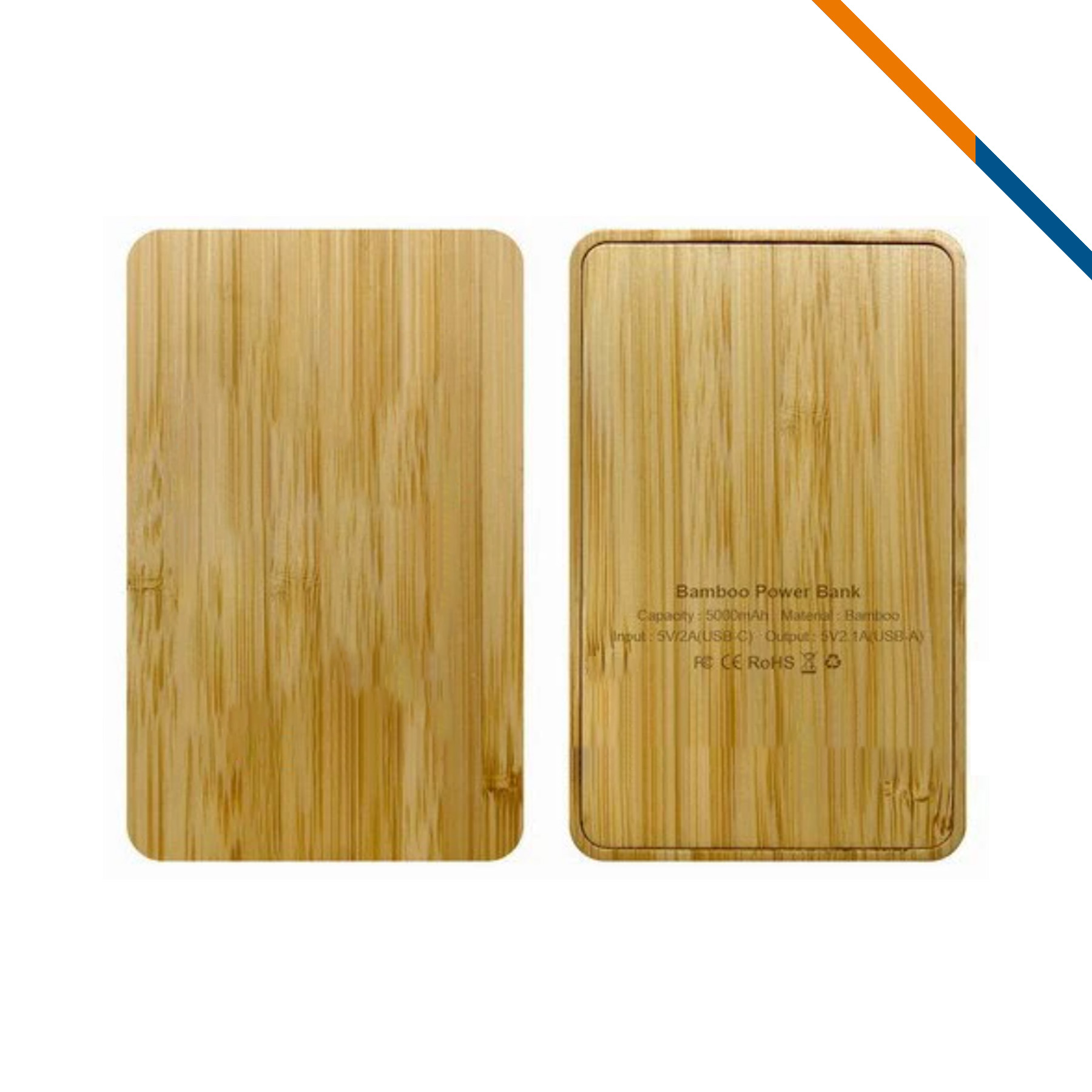 Vipow Bamboo Power Bank - 5000mAh 3