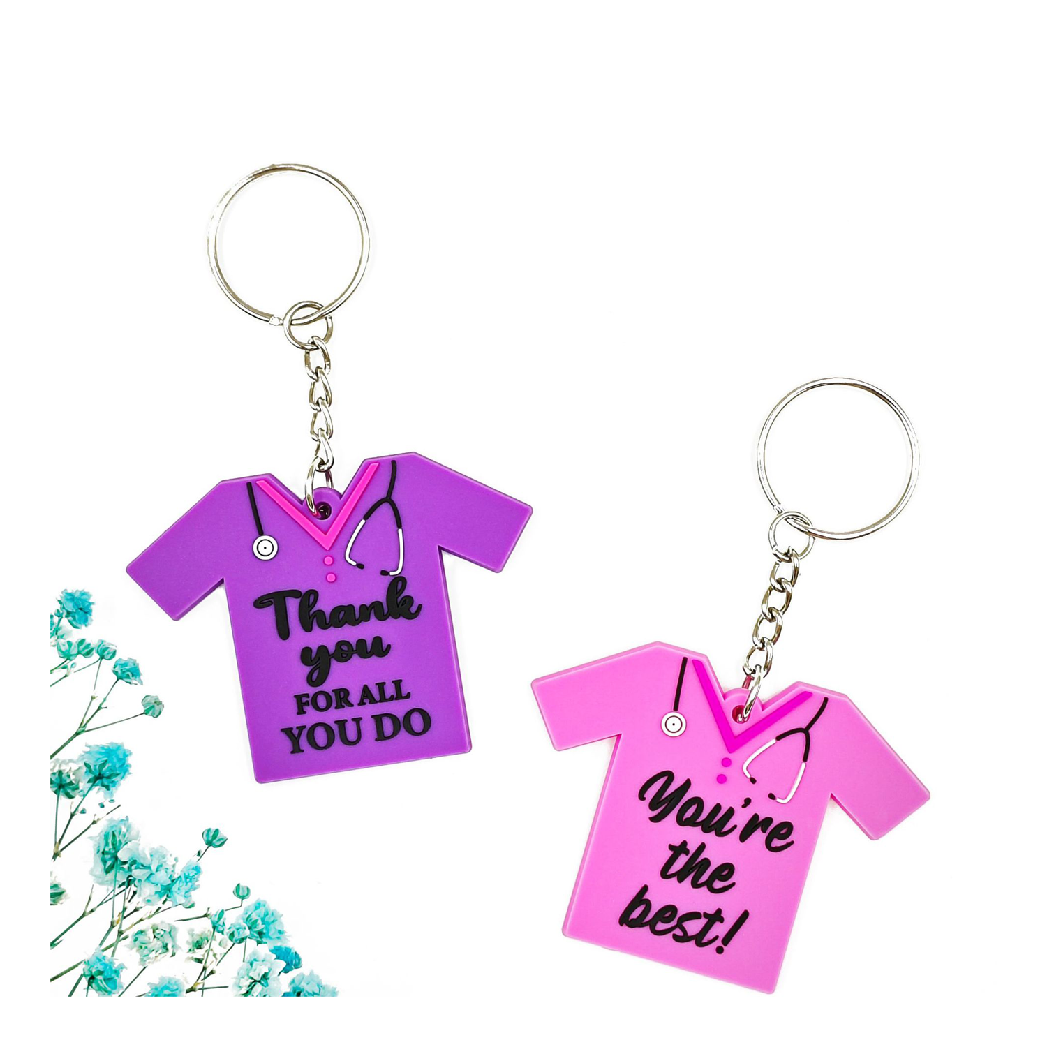 PVC T-Shirt Shaped Key Chain 8