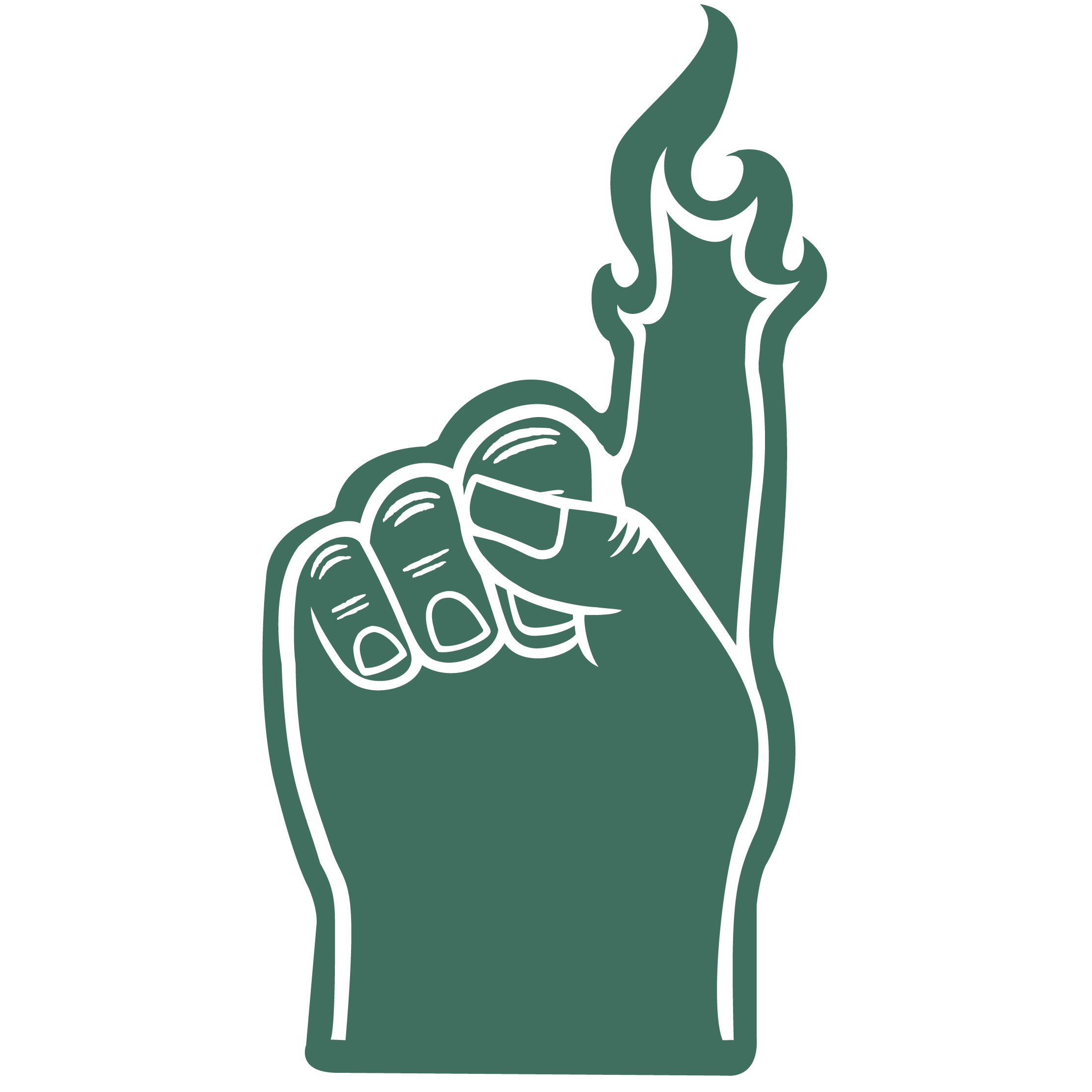Foam Flame Finger 18" 7