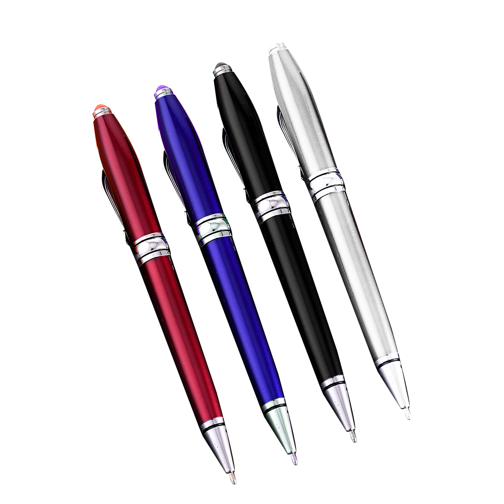 5 3/8 " Metal Ballpoint Pen with LED Light 5