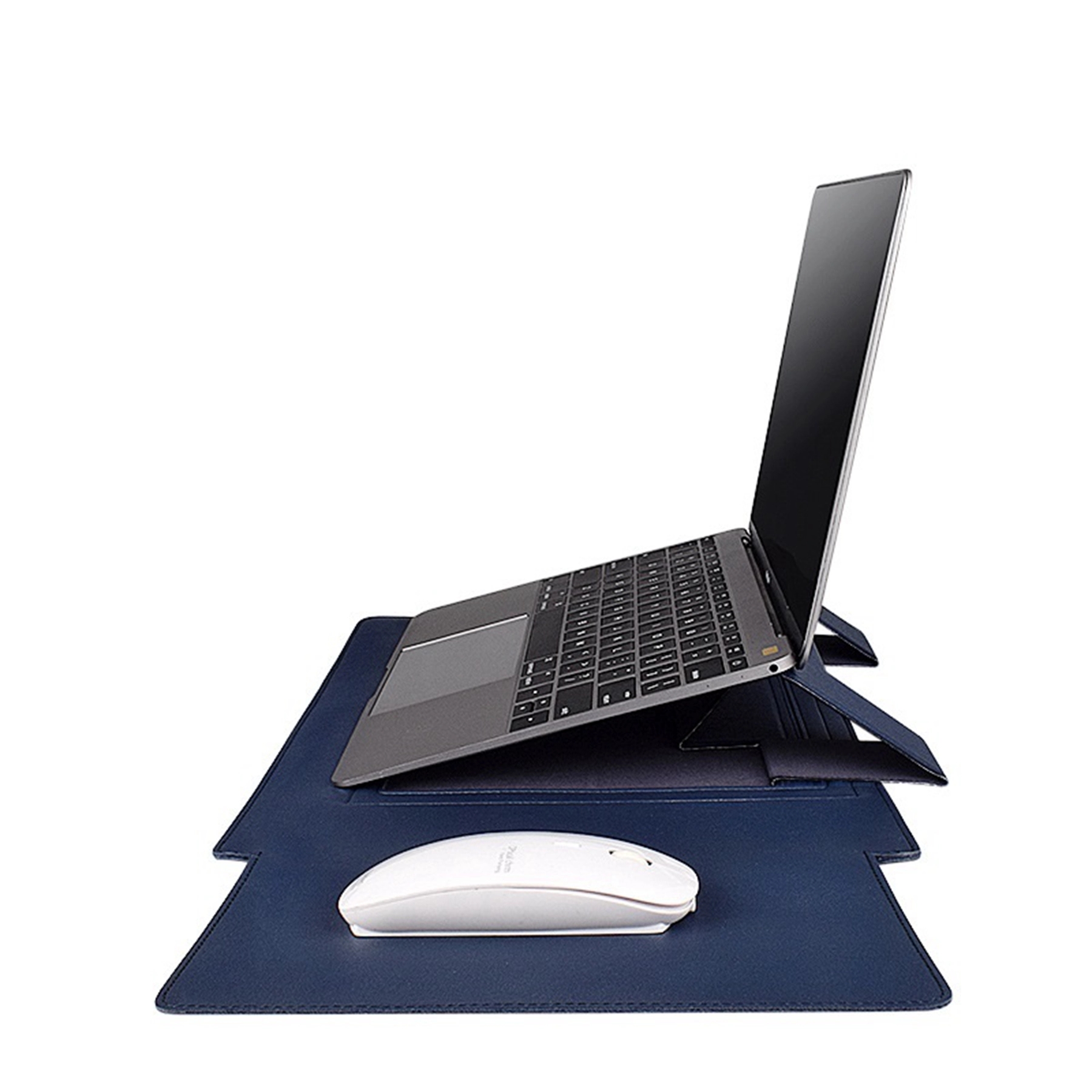 15" Multifunctional Laptop Sleeve -Stand with Mouse Mat 4