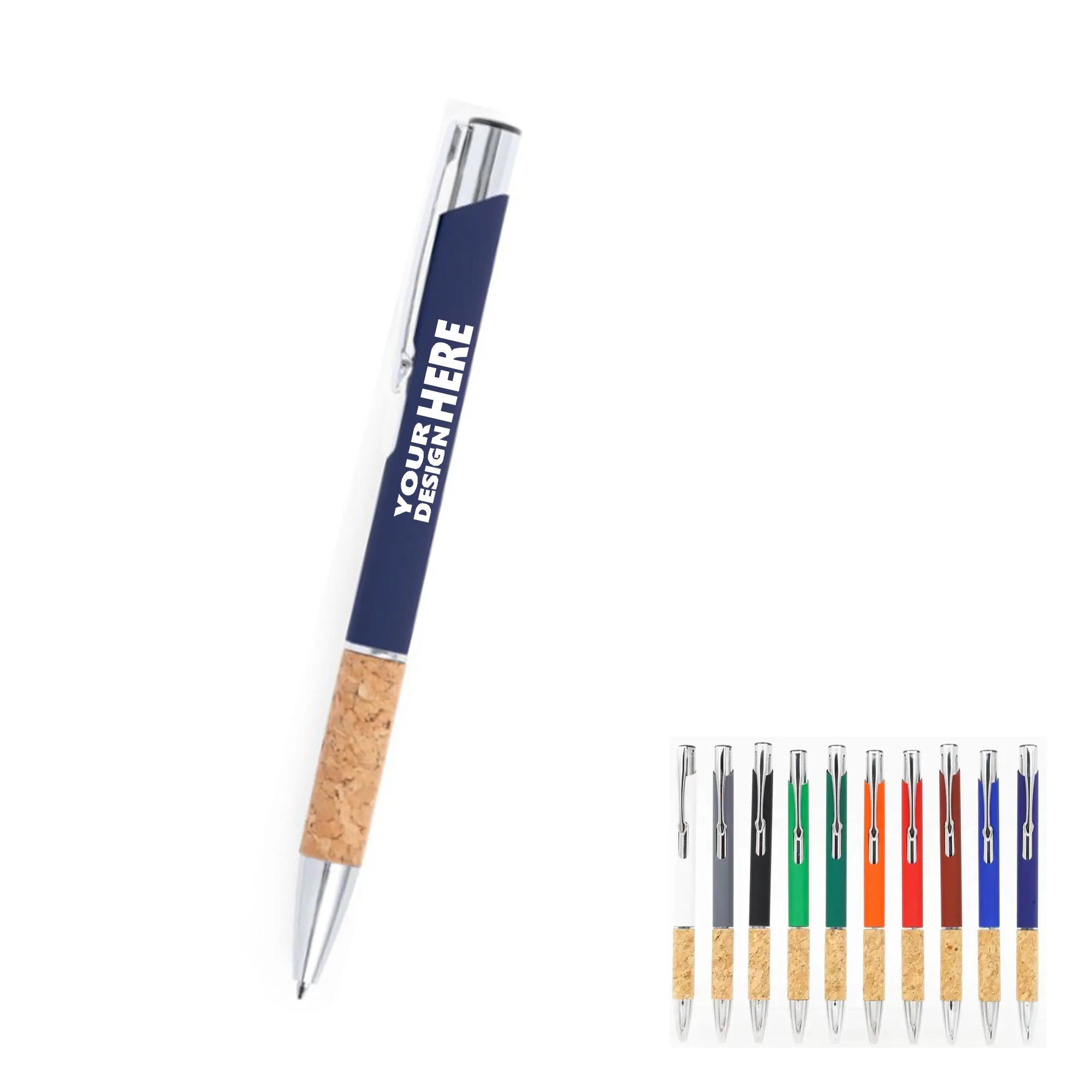 Ballpoint Pen with Natural Cork Grip