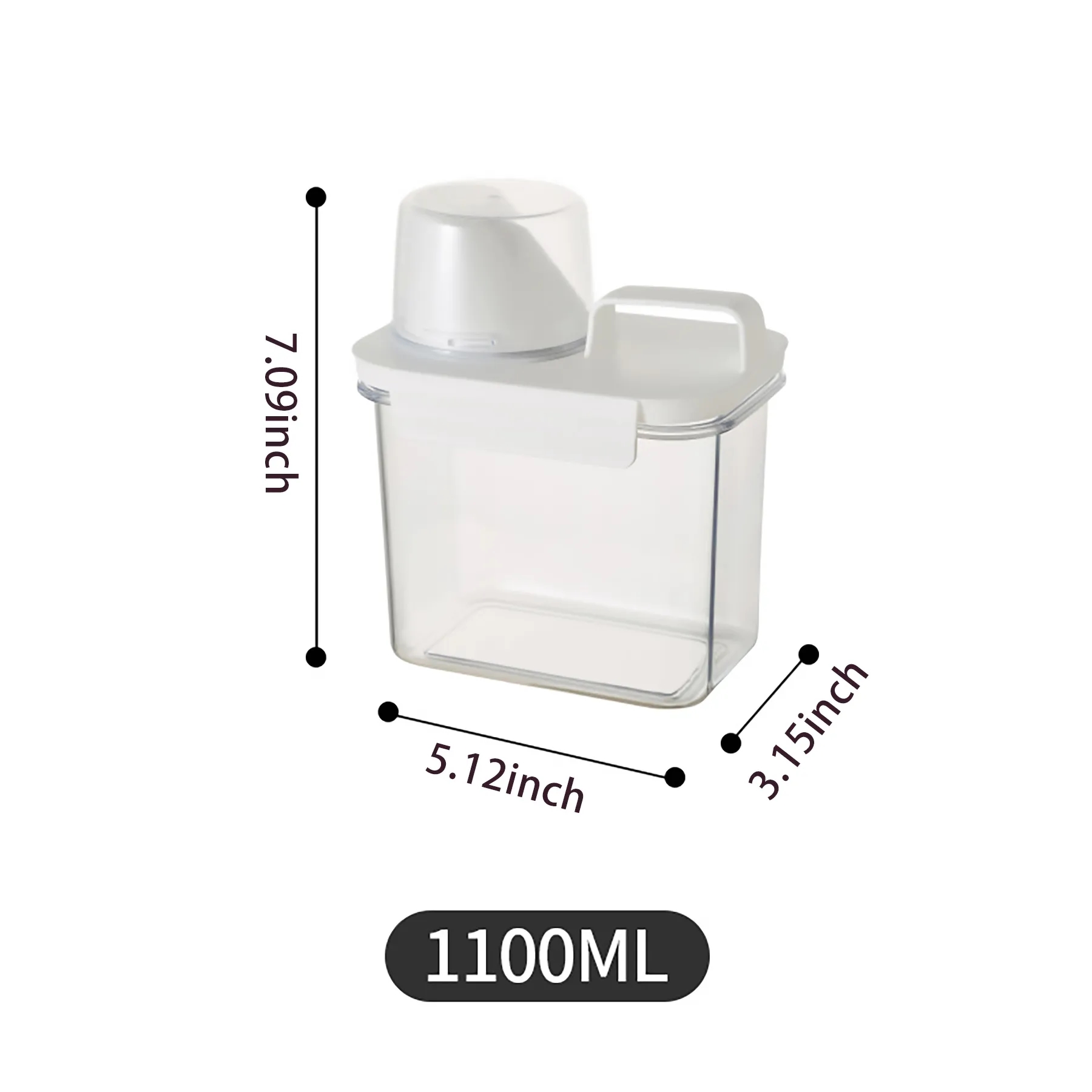 Plastic Transparent Food Storage Tank 4