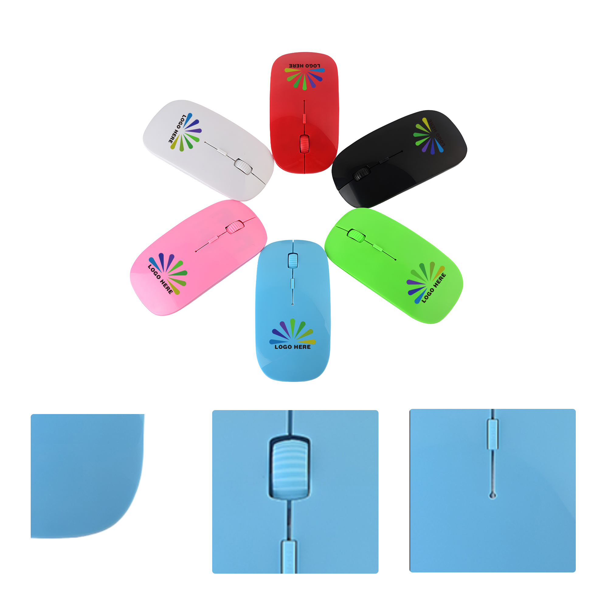 MOQ50 Personalized Wireless Silent Mouse For Office Use 1