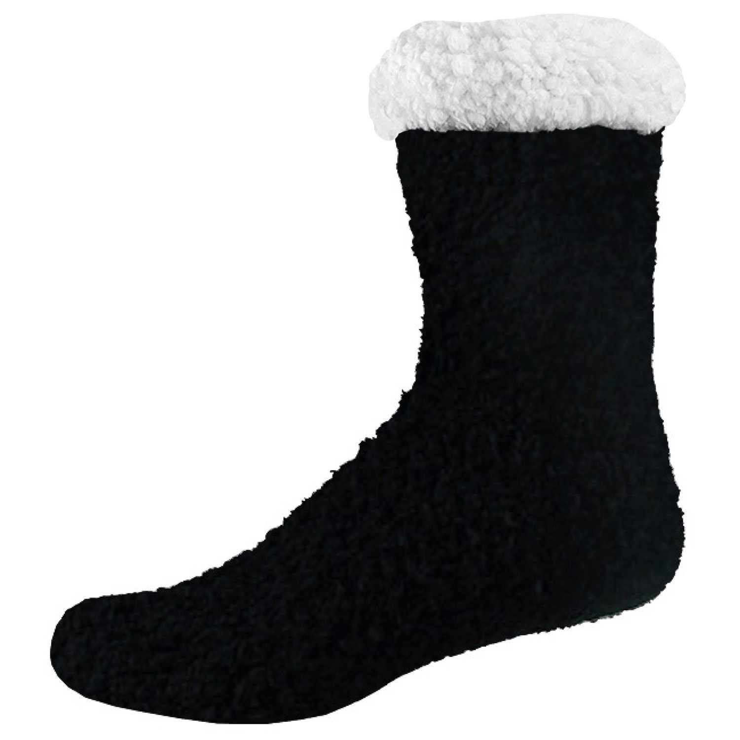 Rolled Fuzzy Beanie Cap & Sherpa Lined Fuzzy Socks Combo 4