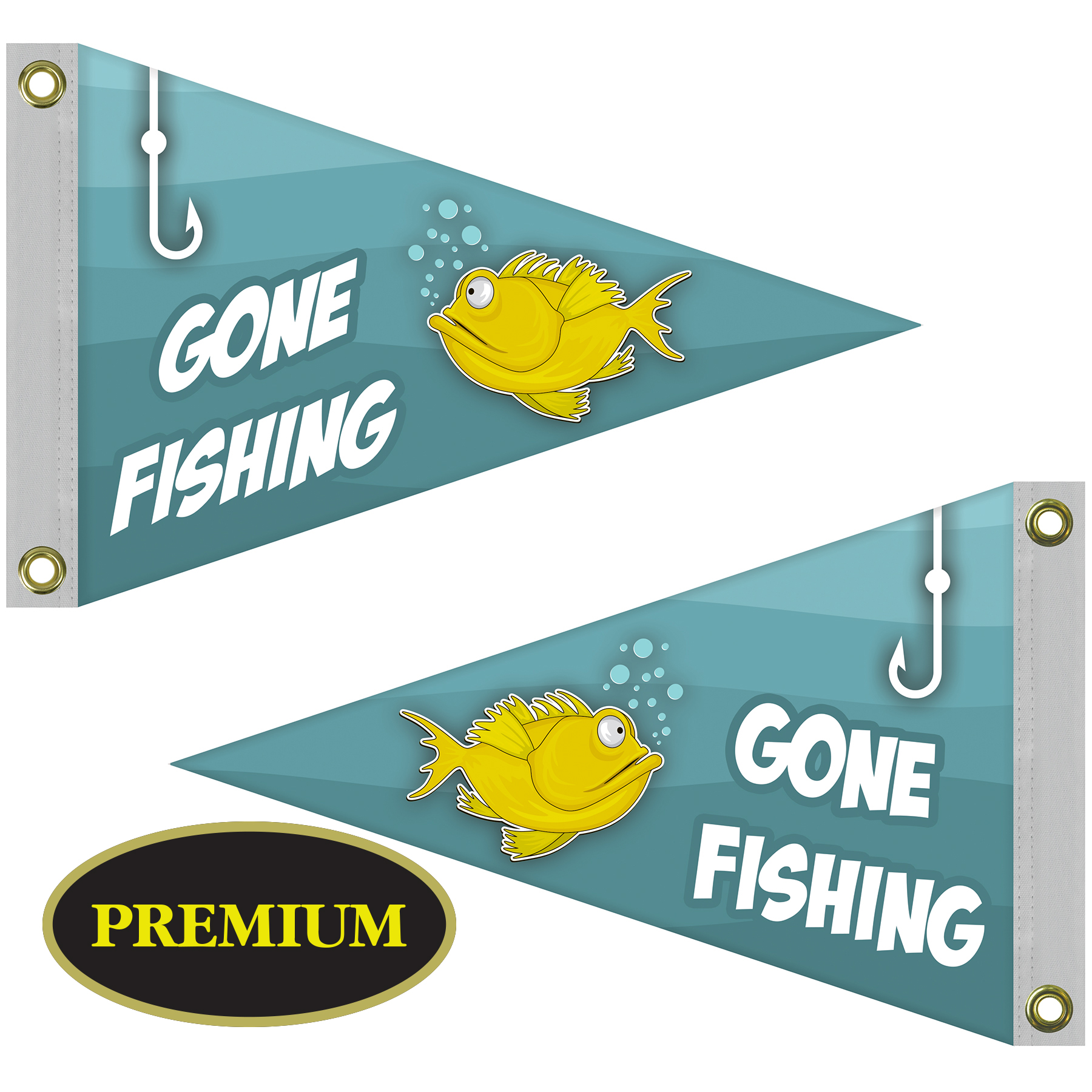 Double Sided Knitted Polyester Pennant Boat Flag (12"x18") 10