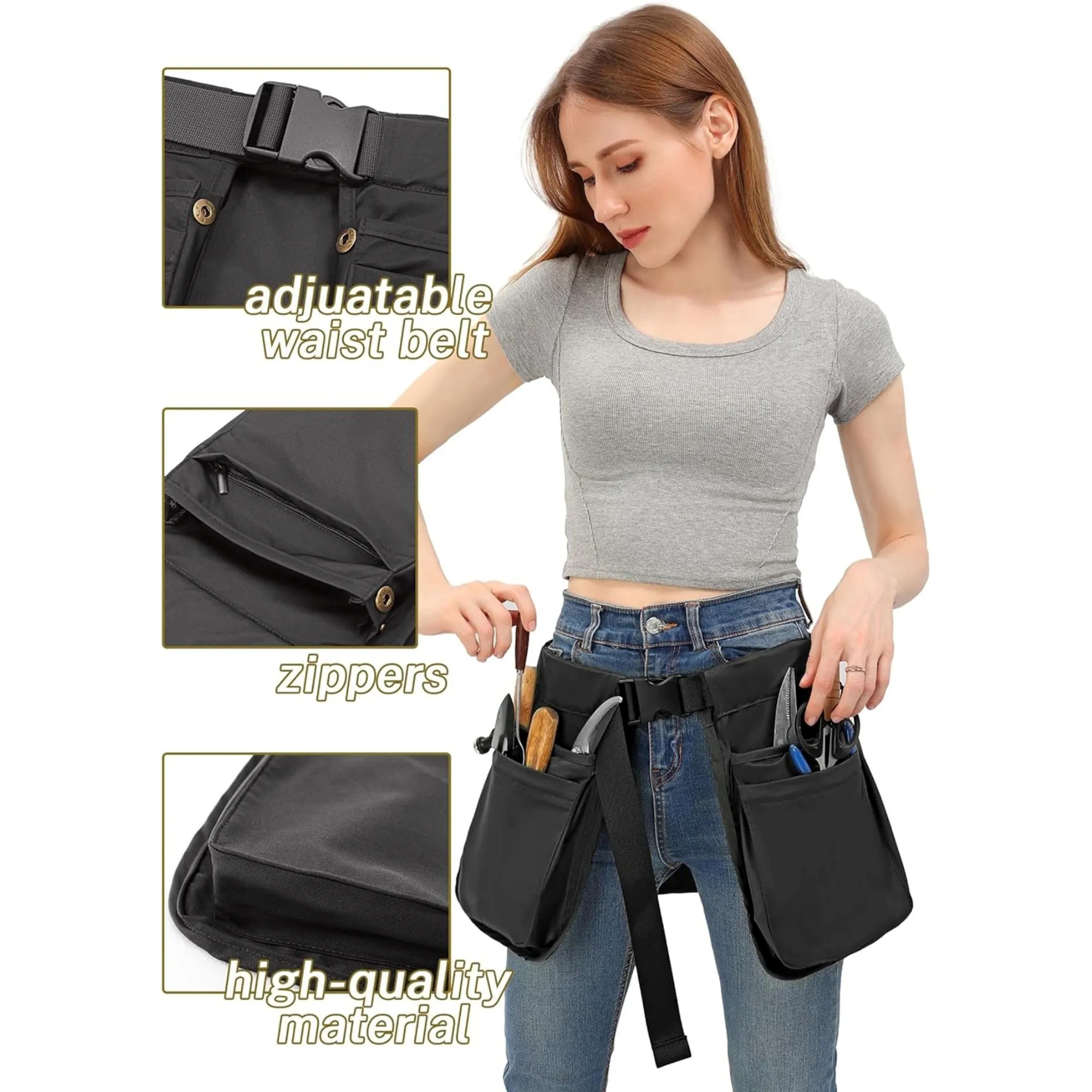 Multifunctional Apron With Multiple Pockets For Tool Storage 3