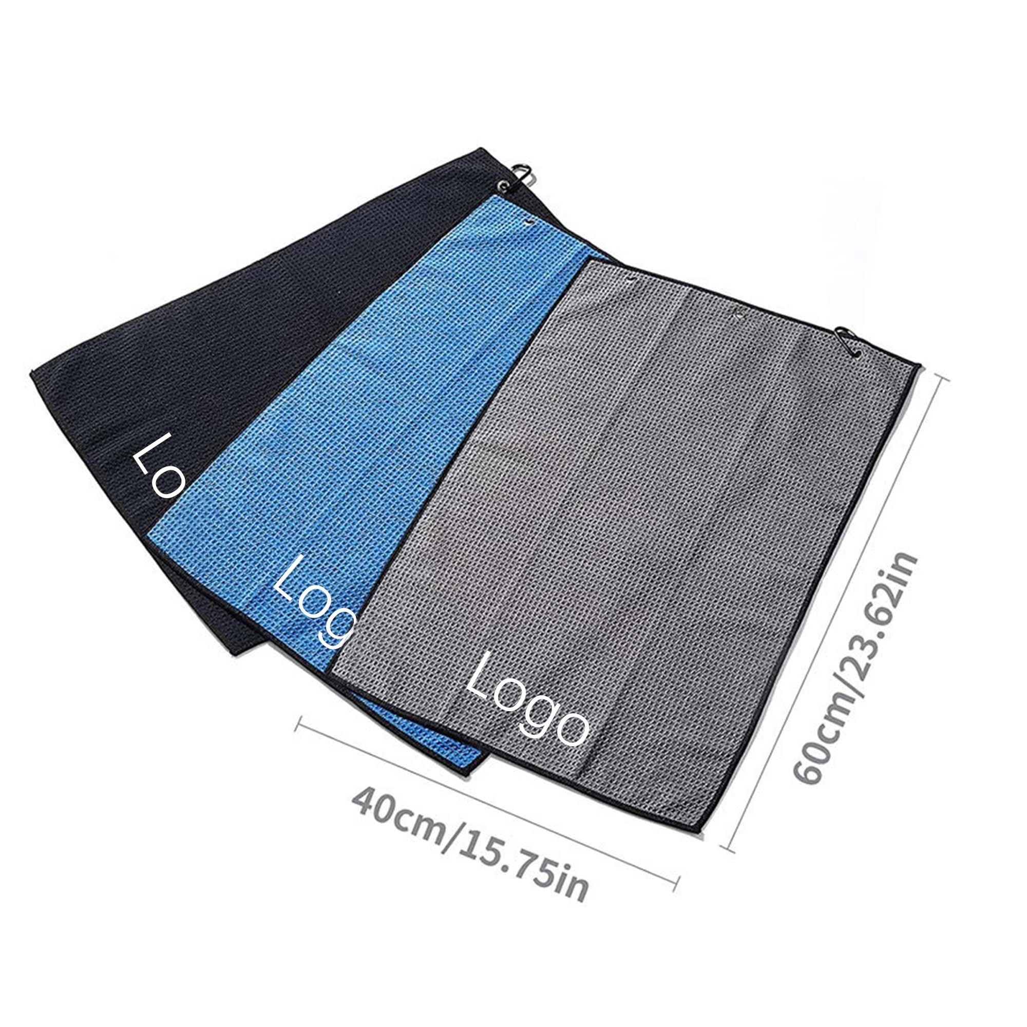 Tri-fold Microfiber Golf Towel With Clip 9