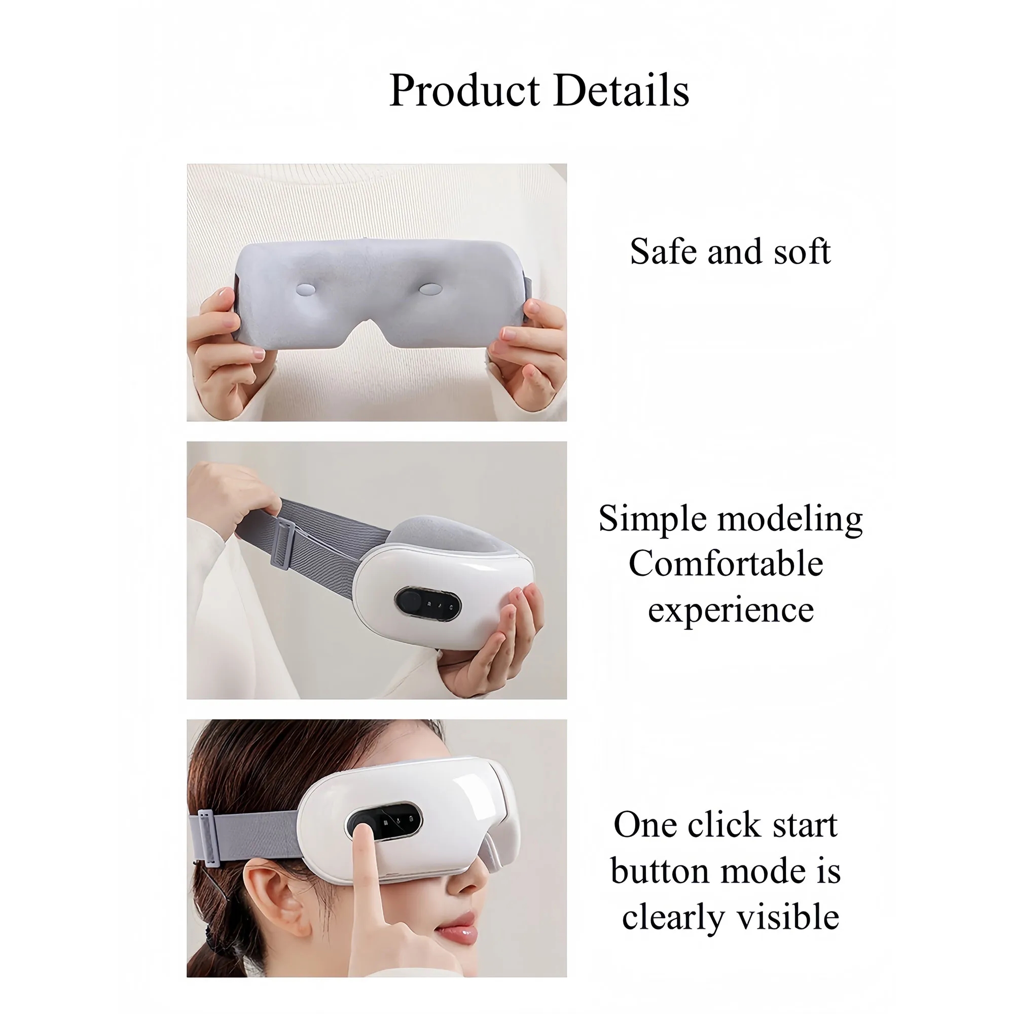 Premium Foldable Eye Massager With Heat & Vibration 4