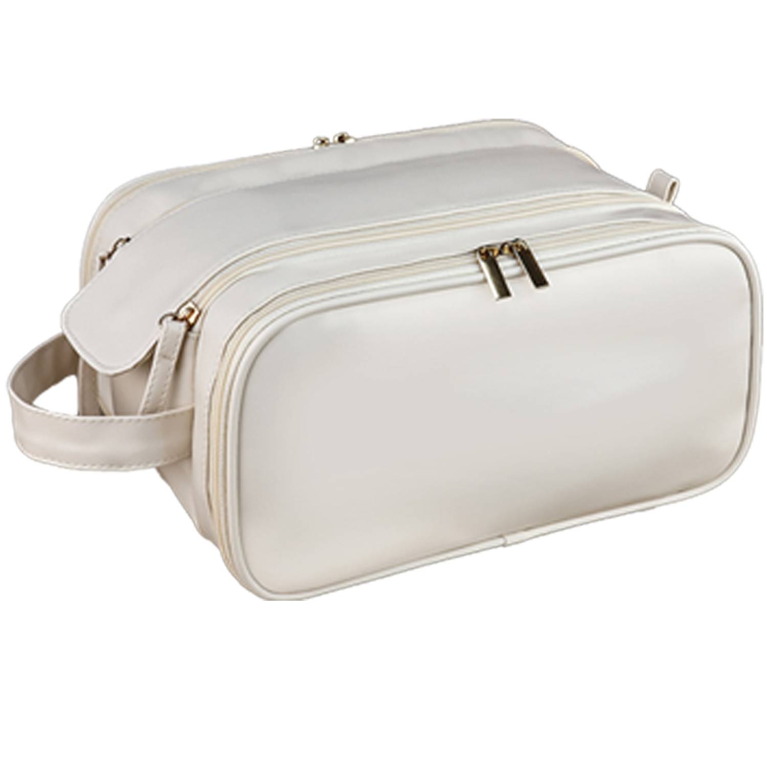 Large PU Leather Waterproof Toiletry Makeup Bag 1