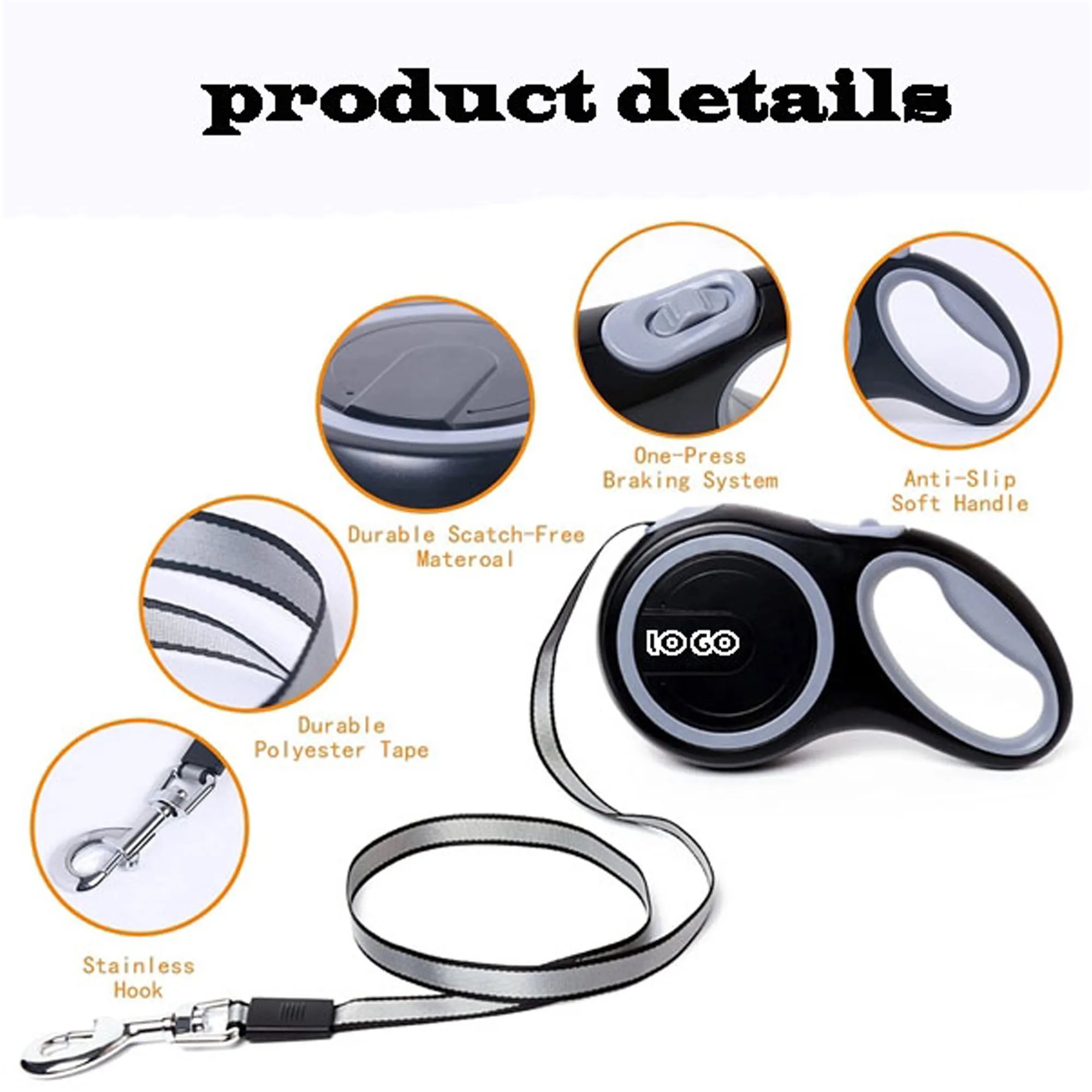 Retractable Dog Leash 3