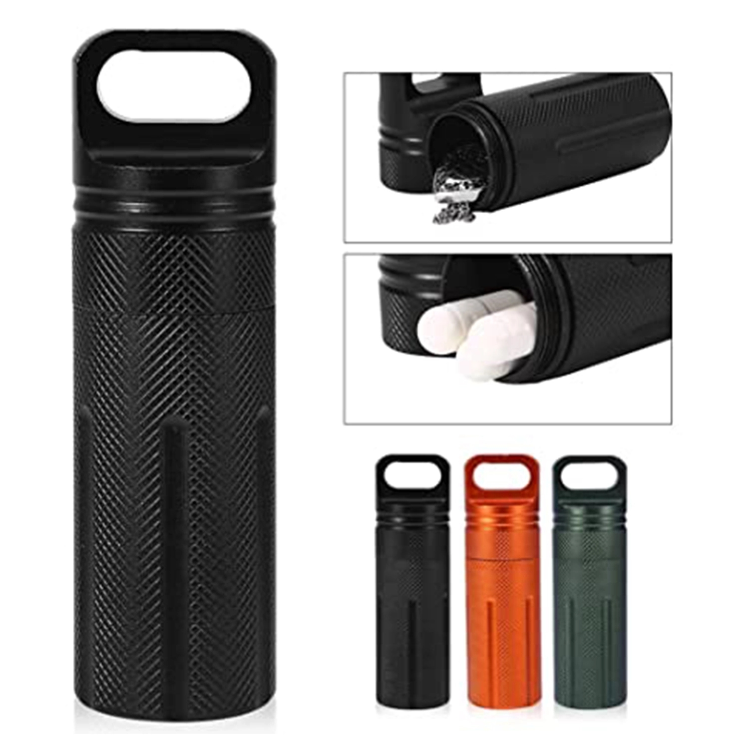 Waterproof Aluminium Alloy Medicine Bottle For Outdoor 1