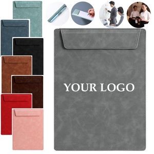 A4 Leather Business Conference Clipboard with Magnetic Clip 2