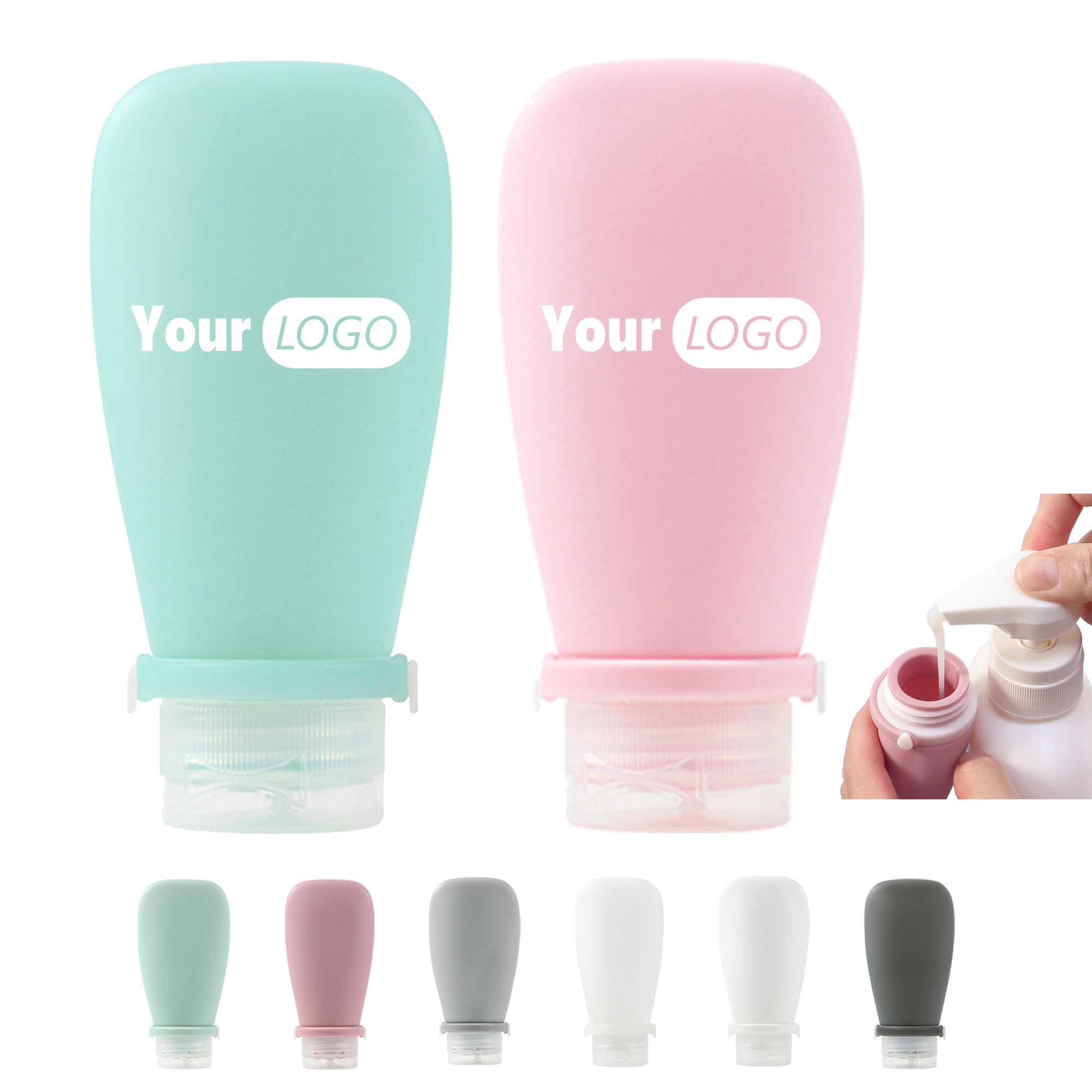 90ml Silicone Travel Bottle 7