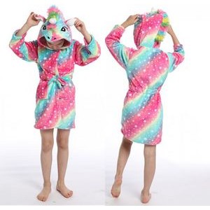Soft Unicorn Hooded Galaxy Bathrobe 3