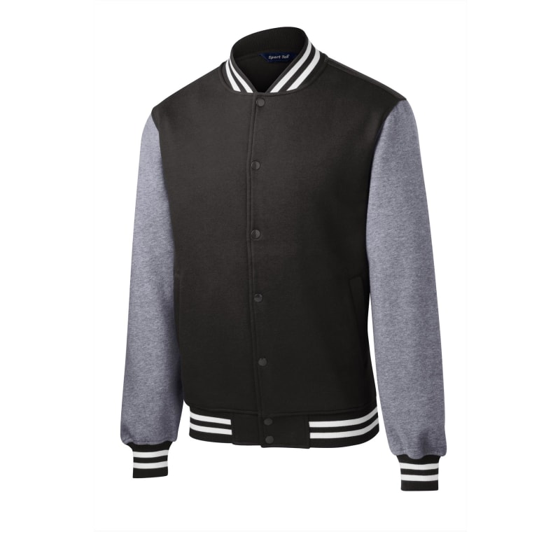 Sport-Tek Fleece Letterman Jacket. 1