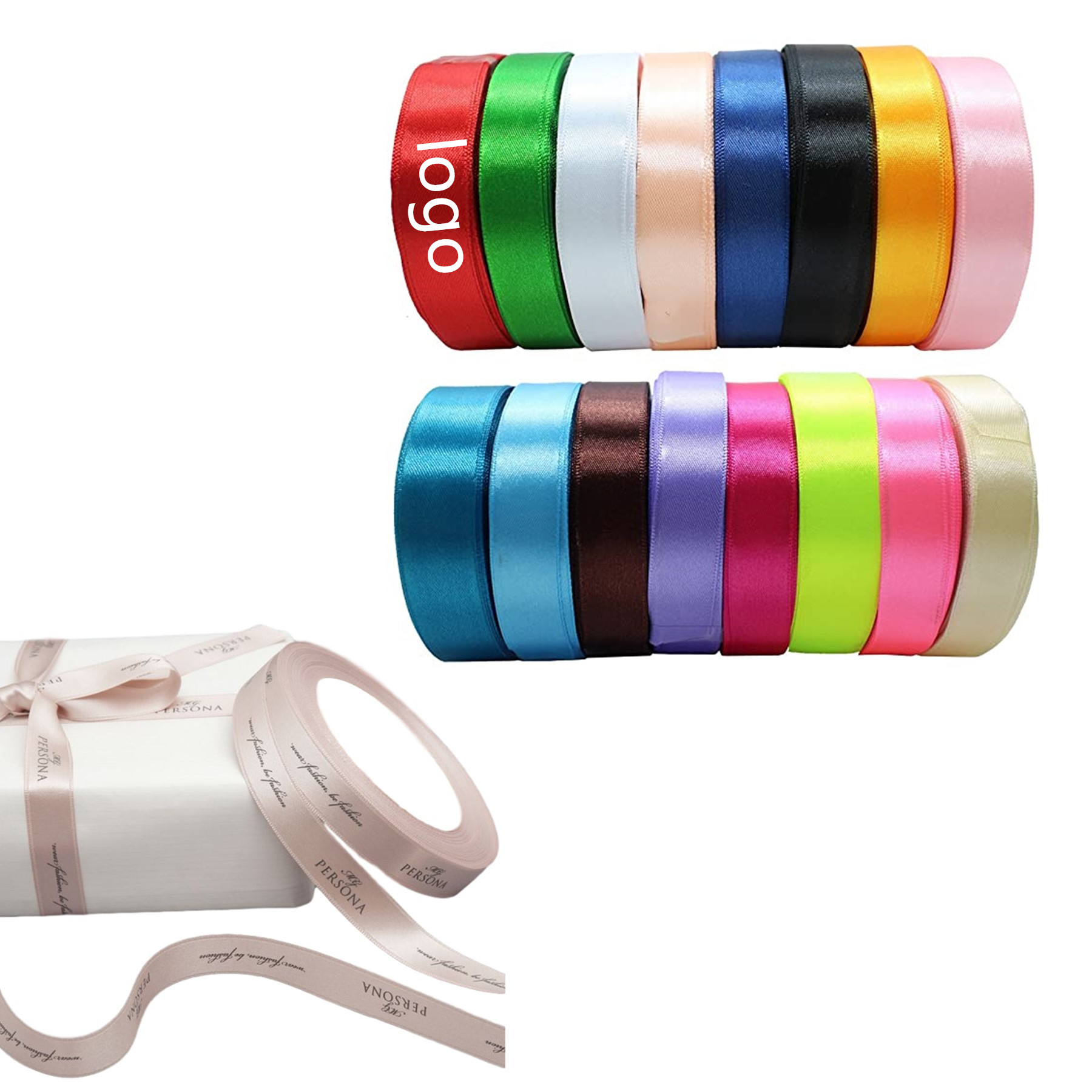 Solid Satin Fabric Gift Packing Ribbon 1