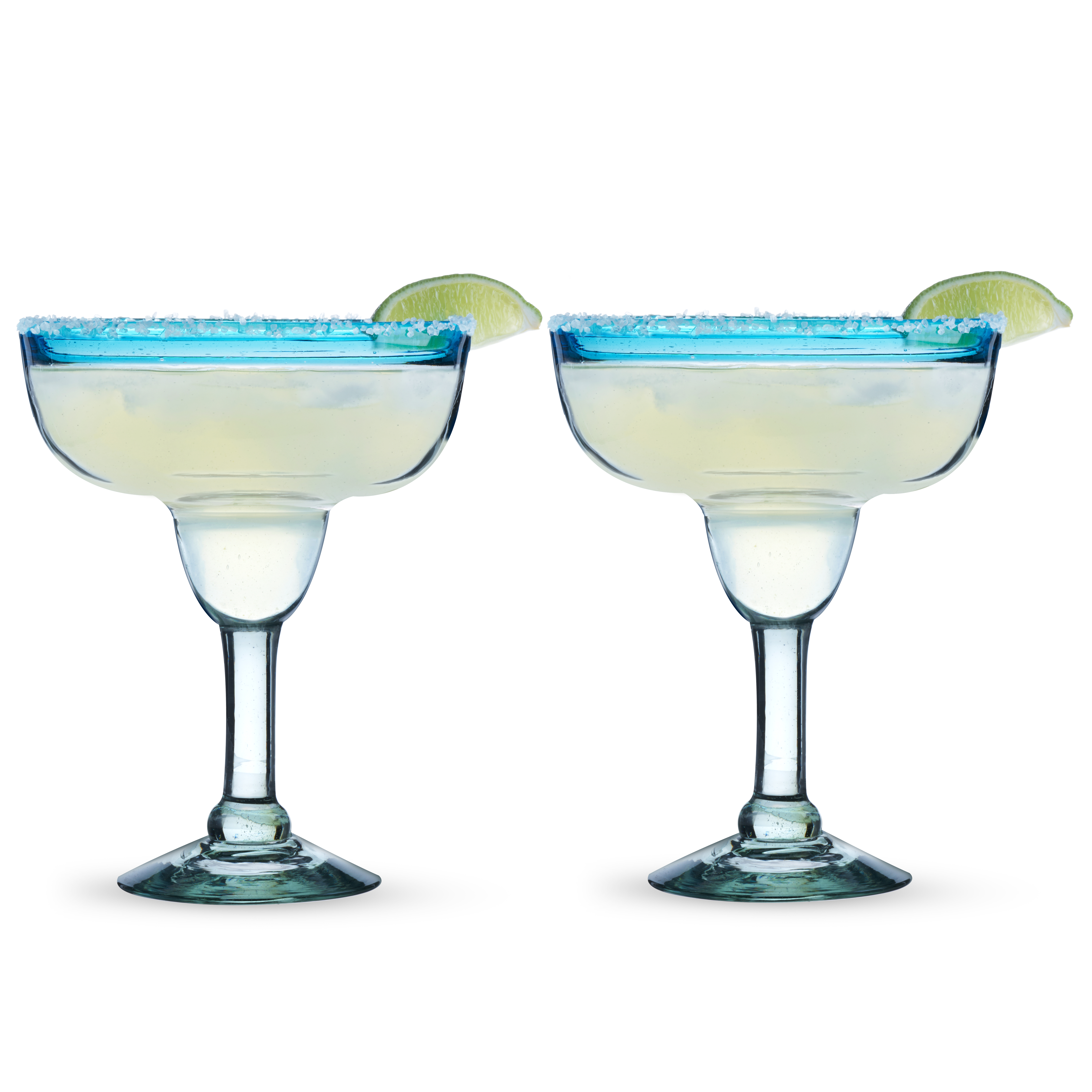 Twine Living® Primavera Recycled Margarita Glass, set of 2 6