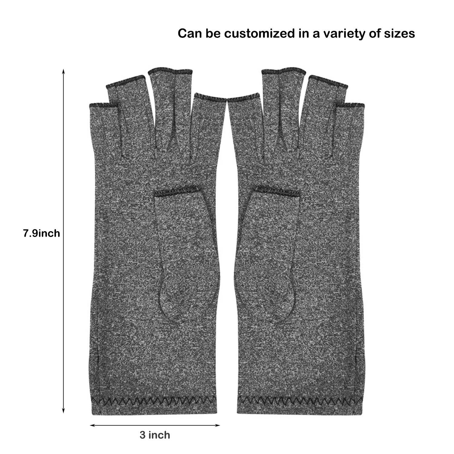 Breathable Cotton Compression Half Finger Gloves 4