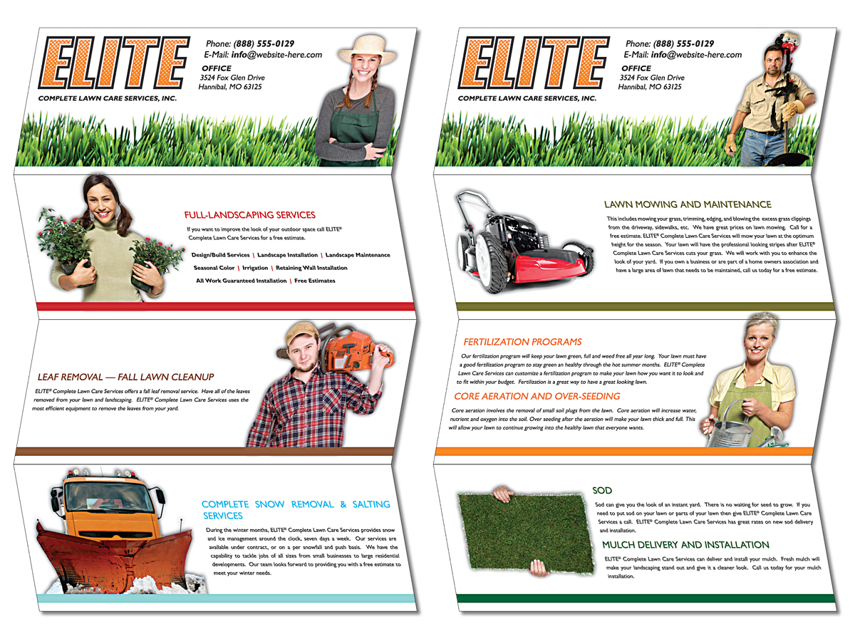 Quad-Fold Flyer Brochure - 11x17 - Gloss Text 4