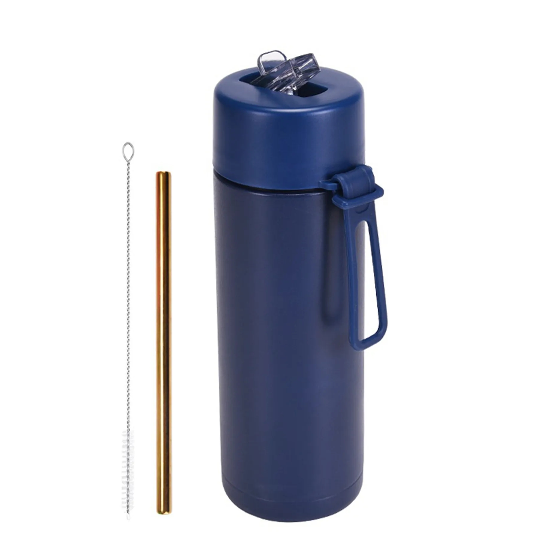 22 Oz. Stainless Steel Straw Cup with Silicone Strap 30