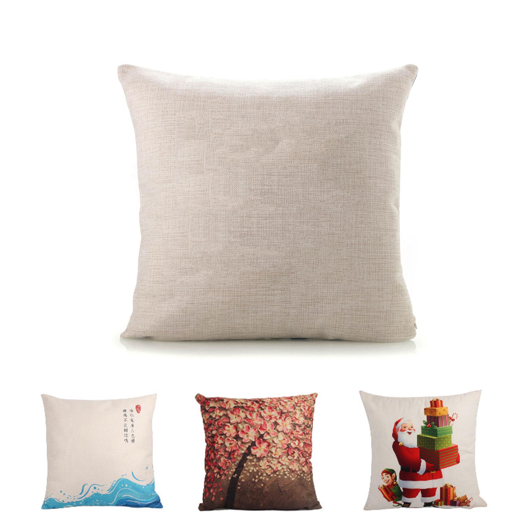 16" x 16"Flax Throw Pillow 1