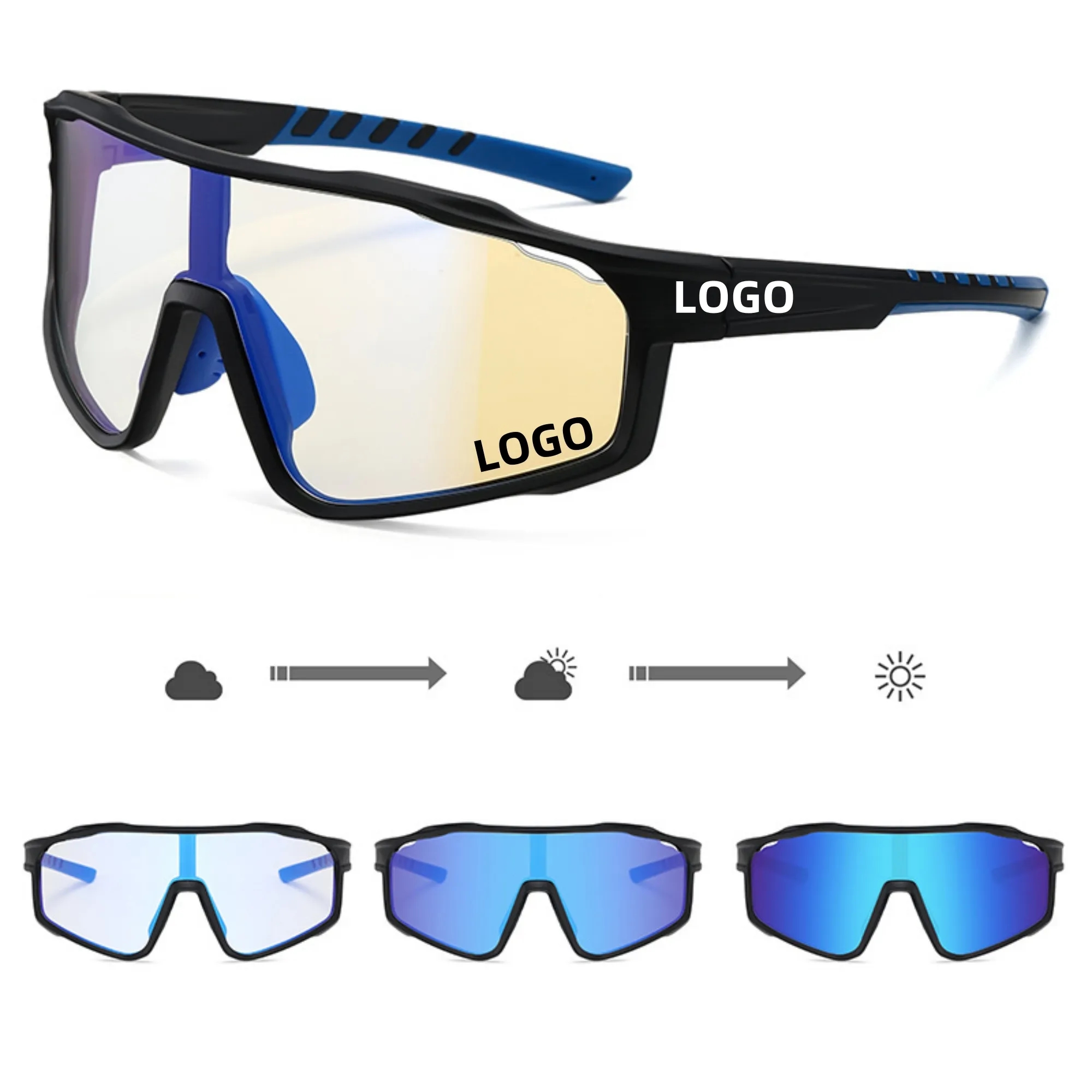 Outdoor Photochromic Sports Sunglasses 2