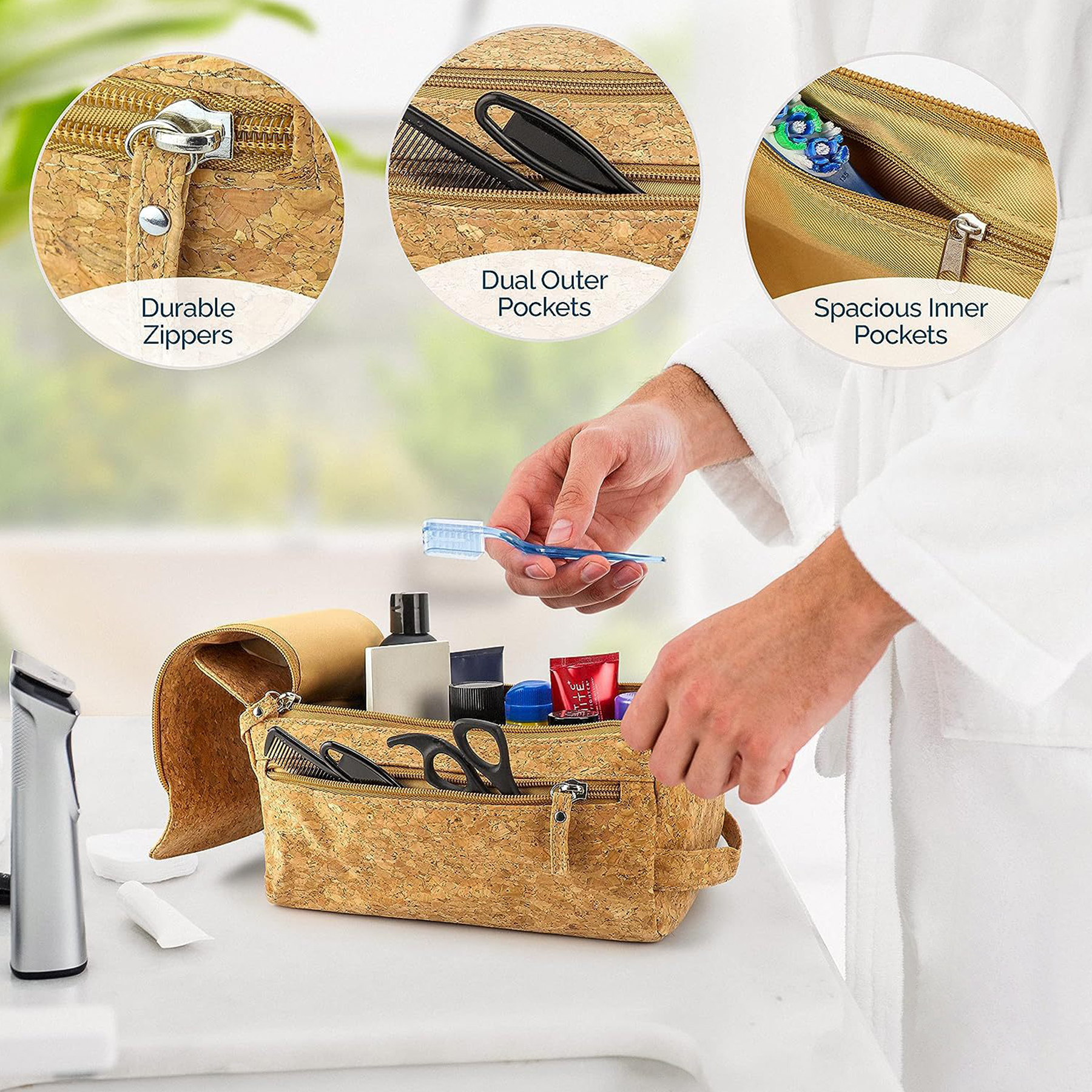 Wood Business storage toiletries bag 6
