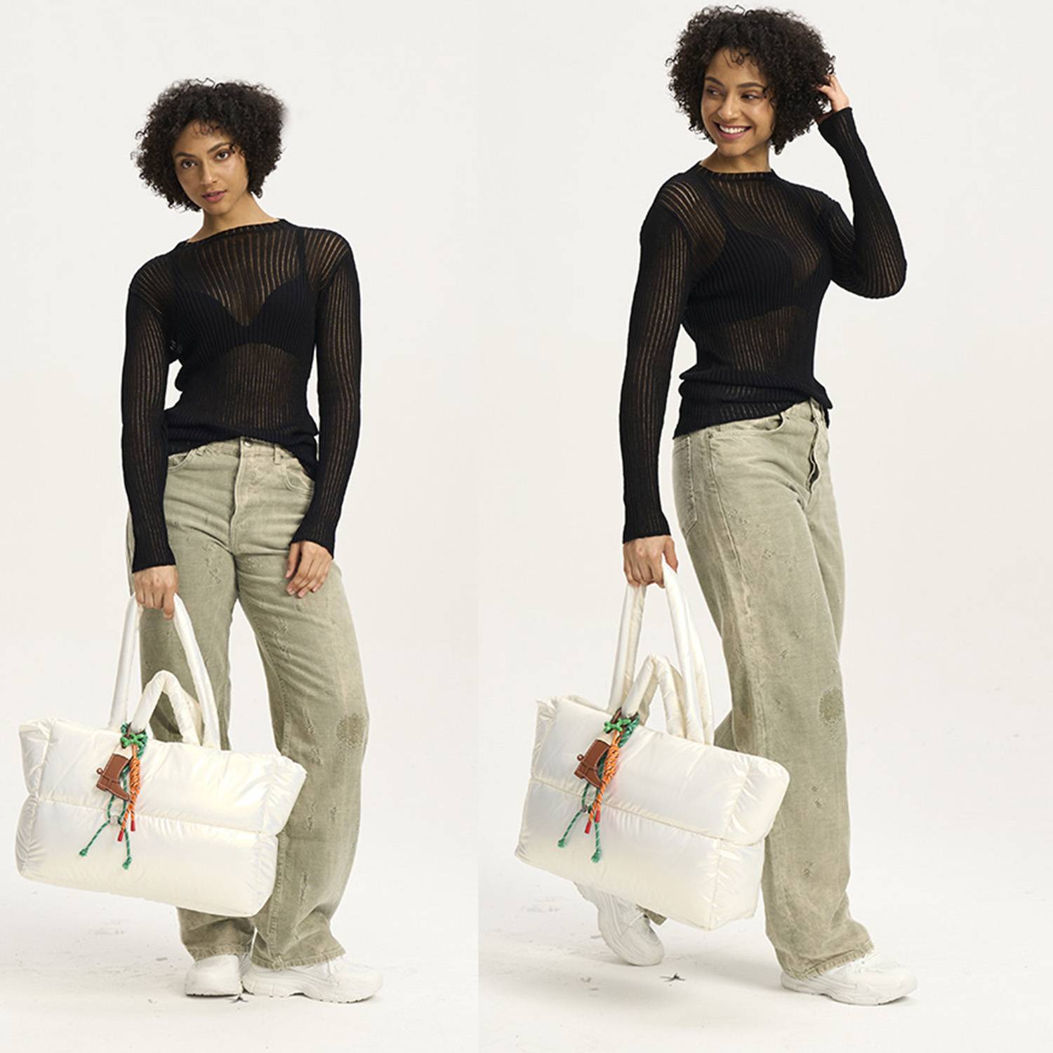 Puffer Tote Bag, custom tote bag with logo imprint 5