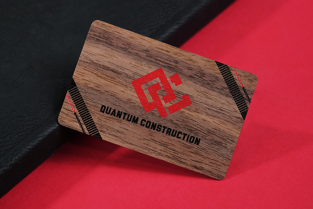 24 Hour Wood Business Cards 36