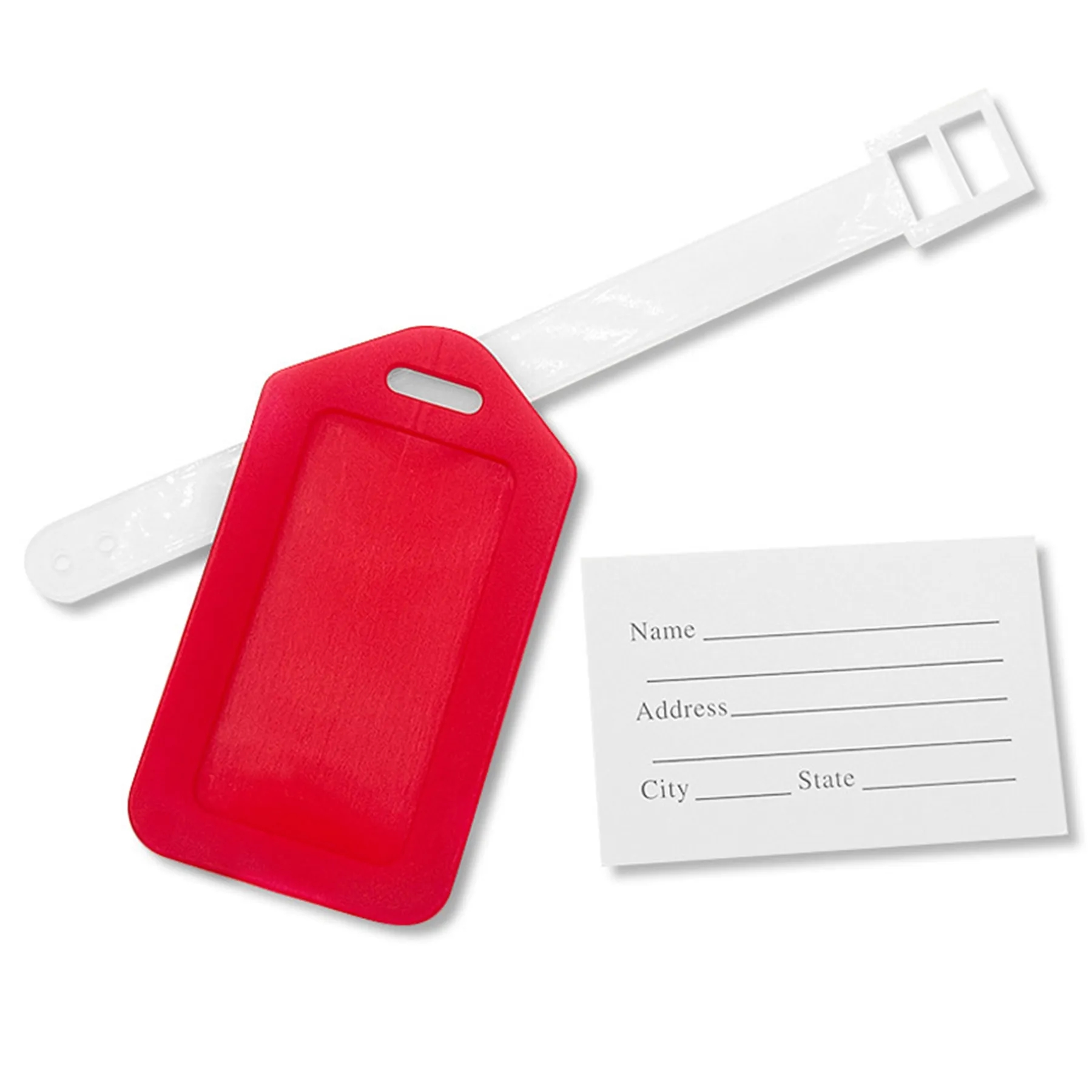 PP Luggage Tag With Strap And Name Card Inserted 7