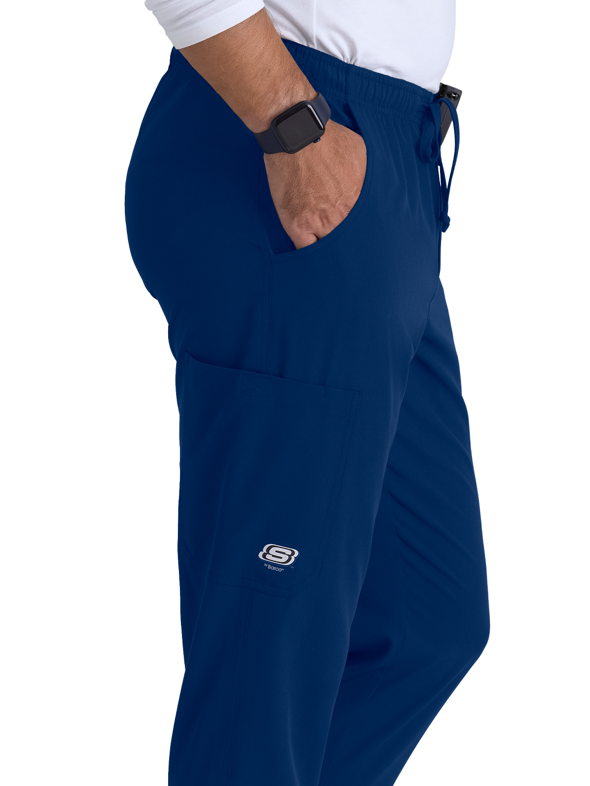 Skechers - Men's Three-Pocket Drawcord and Zip-Fly Structure Jogger Scrub Pant 7
