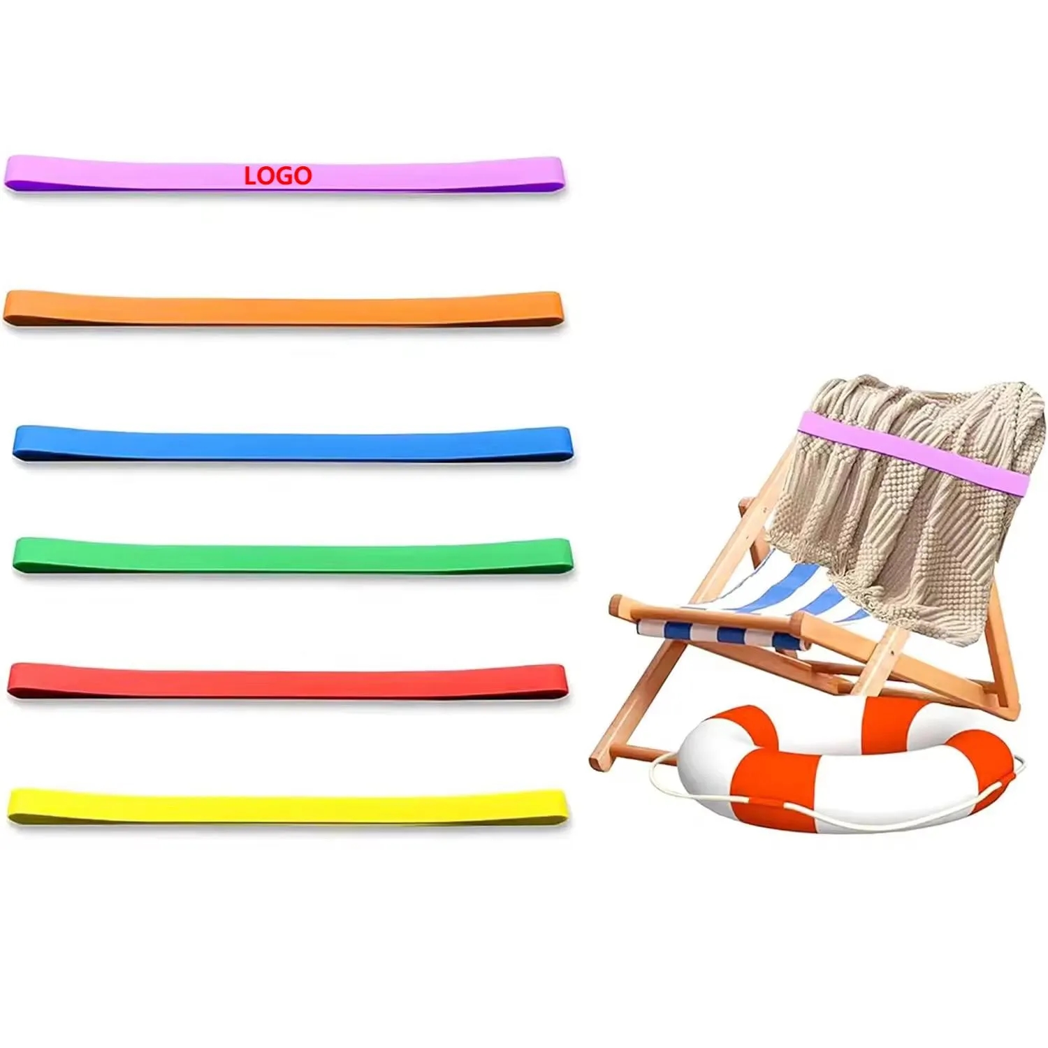 Silicone Bands For Cruise Chairs Towel Clips 8