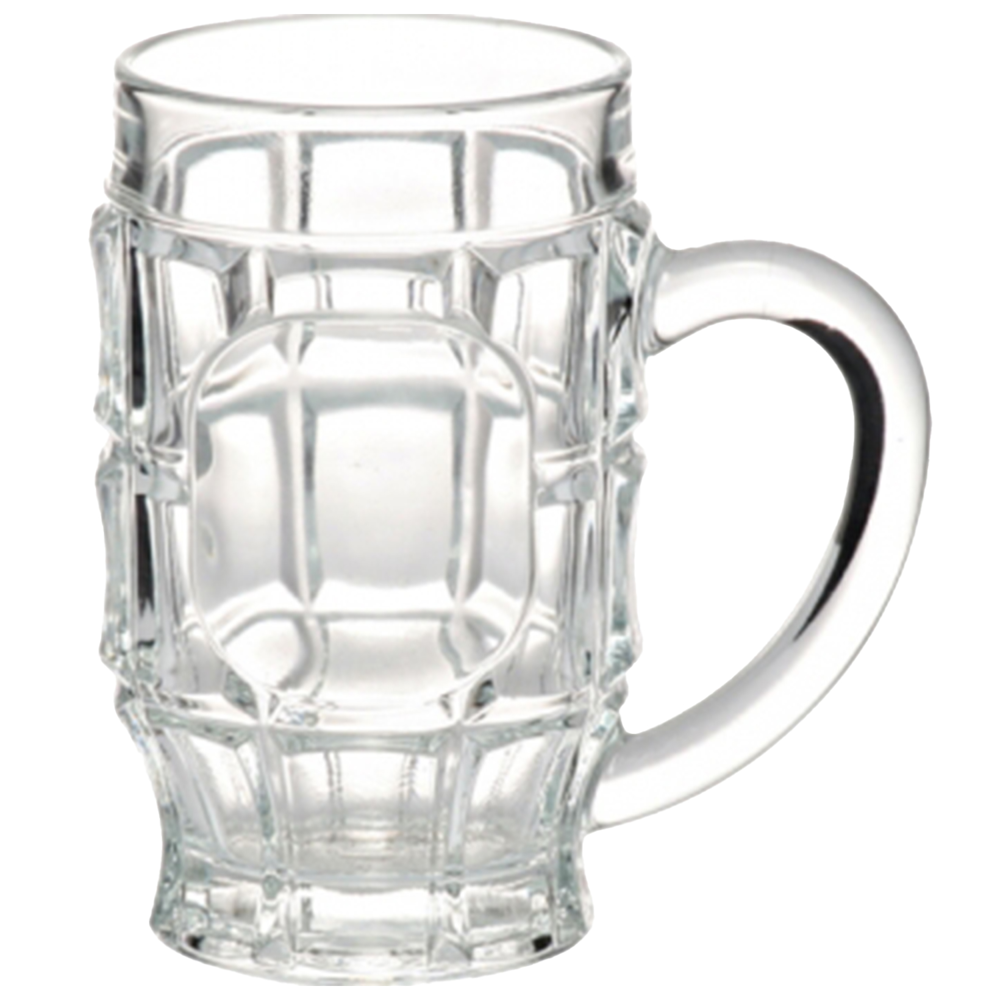 17.75 oz. Hamburgo Dimpled Tankards Glass Mugs