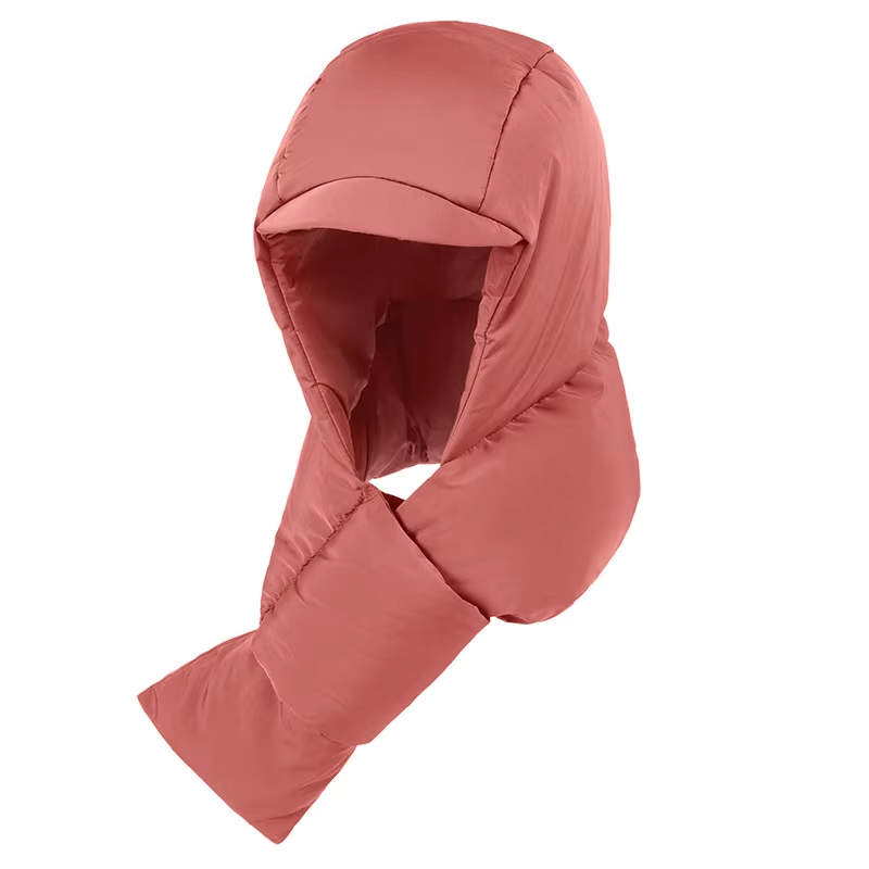 Hooded Scarf Windproof Warm Pullover Hat 4