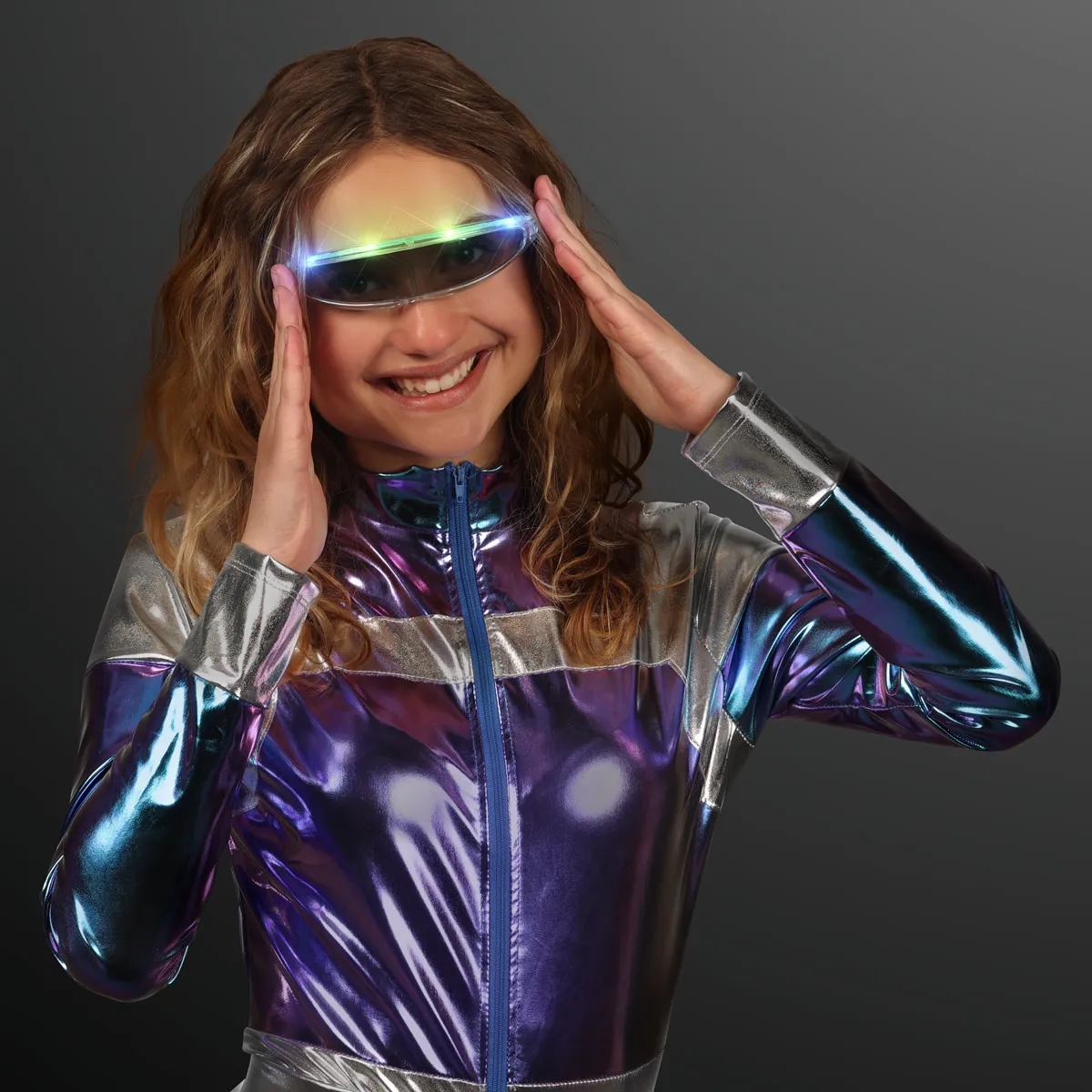 Spaceman light up futuristic sunglasses 2