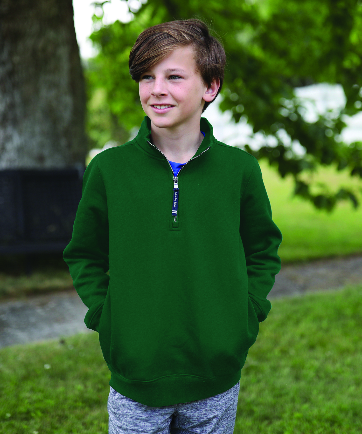 Youth Crosswind Quarter Zip Sweatshirt 19