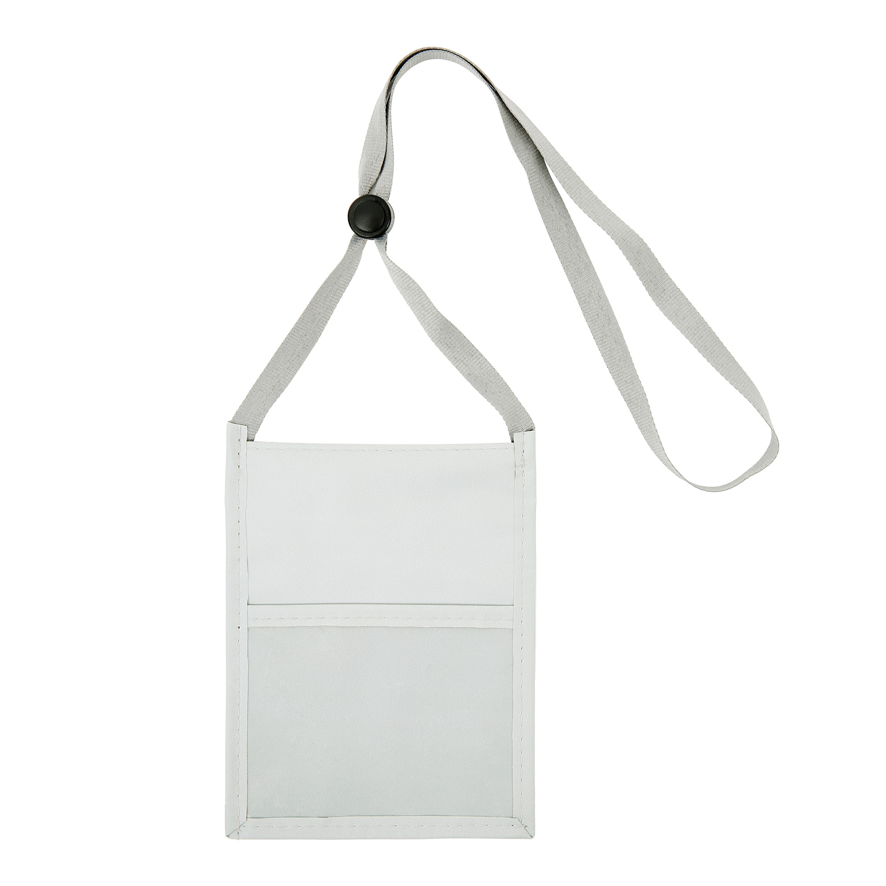 Premium Double Window Pouch Wallet With Lanyard W/Back Zipper And Phone Holder 4