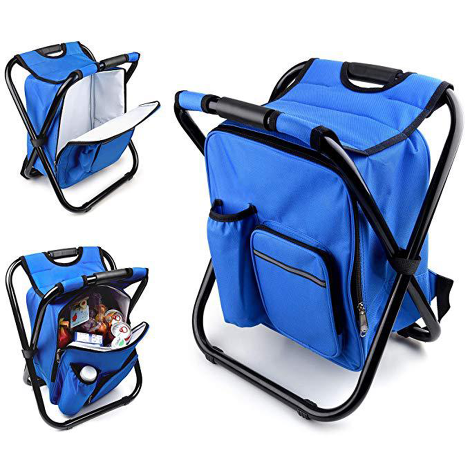 Outdoor Folding Chair w/ Cooler Bag 3