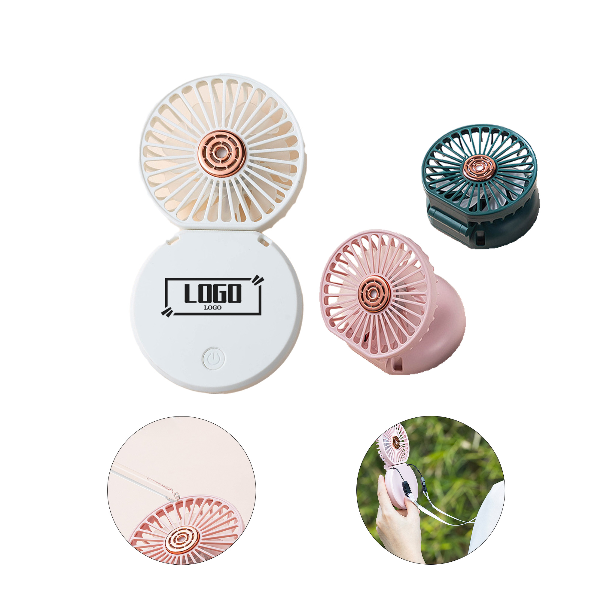 Portable Neck Fan with Aromatherapy Function 2
