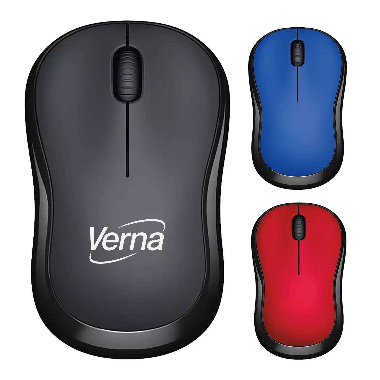 Silent Compact Wireless Plastic Mouse 1