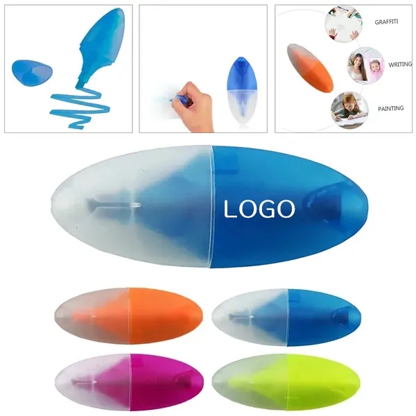 Colorful Mini Highlighter Pen with Bright Marker 2