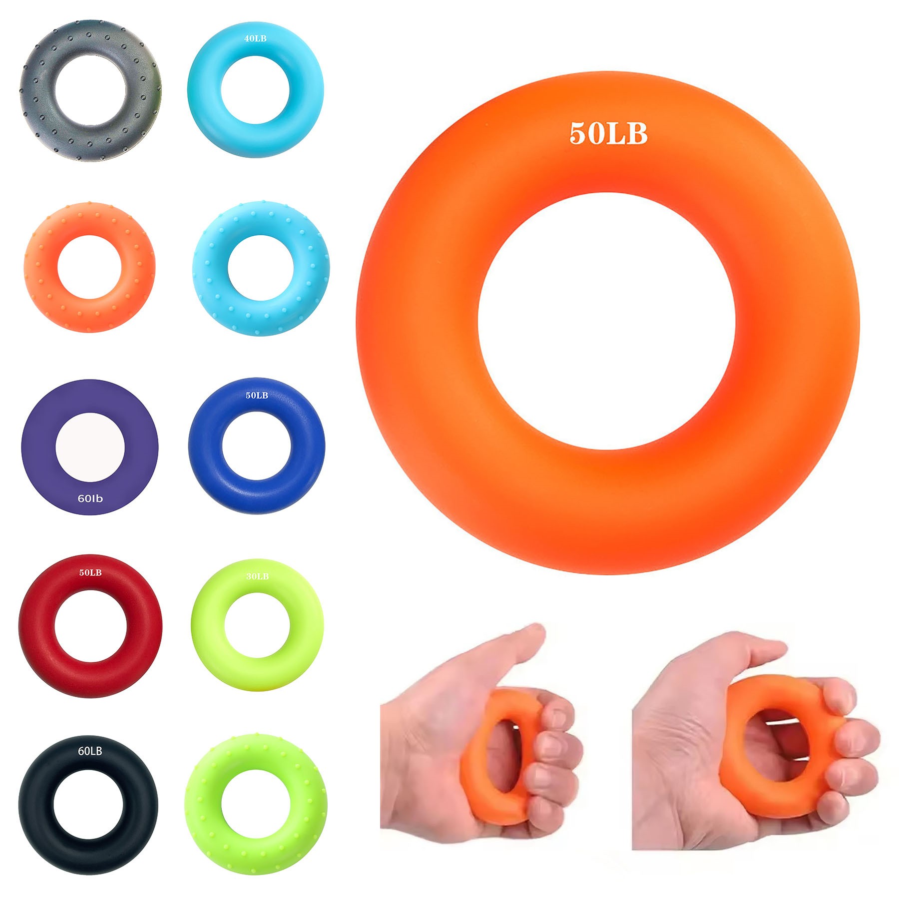 30-60LB Hand Muscle Exercise Ring 4