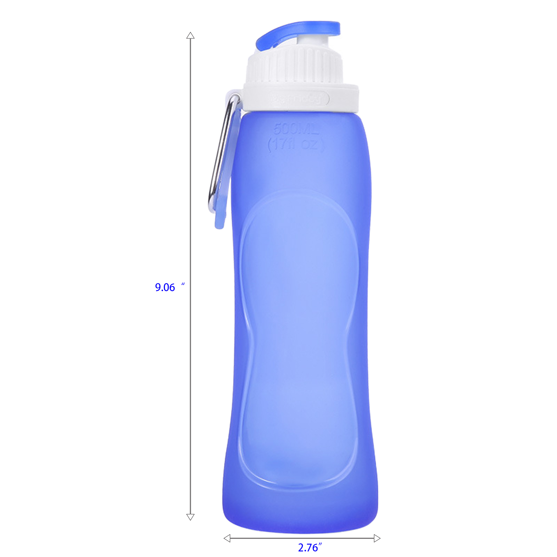 500ml Collapsible Silicone Water Bottle 3