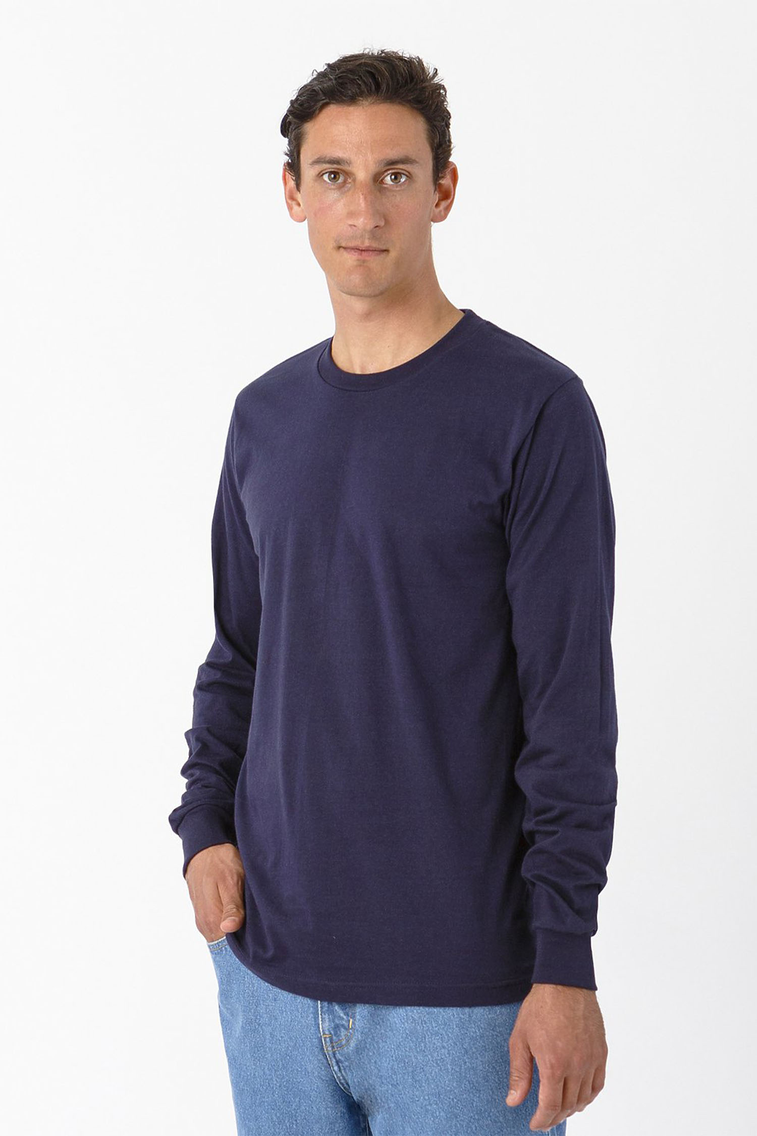 4.3 OZ FINE JERSEY L/S CREWNECK 14