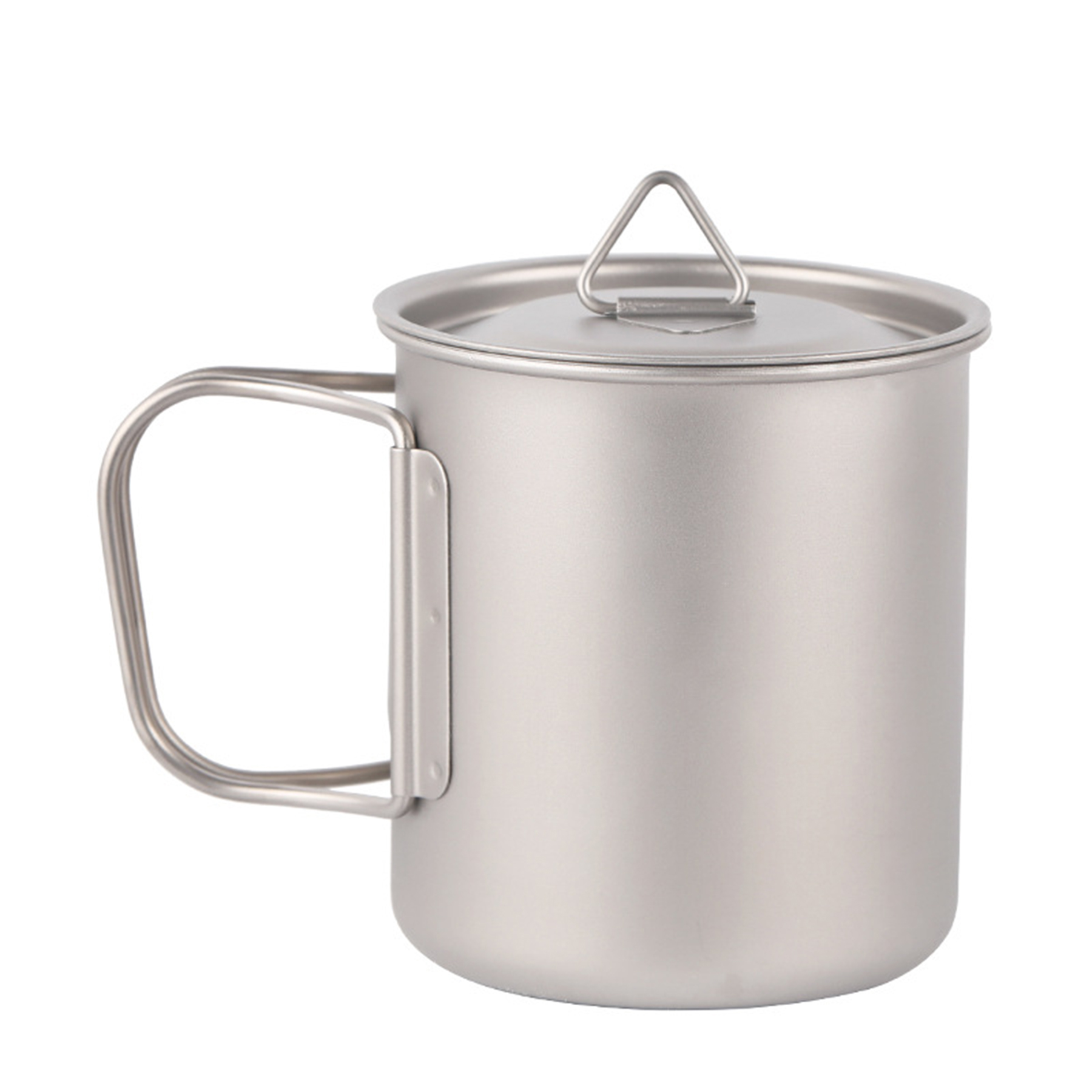 Foldable Handle Camping Titanium Mug 2