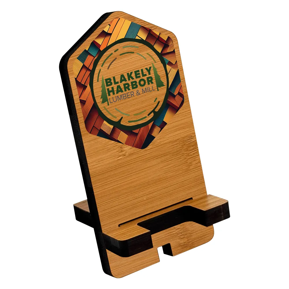 Ultra Vivid Bamboo Phone Desk Stands 4