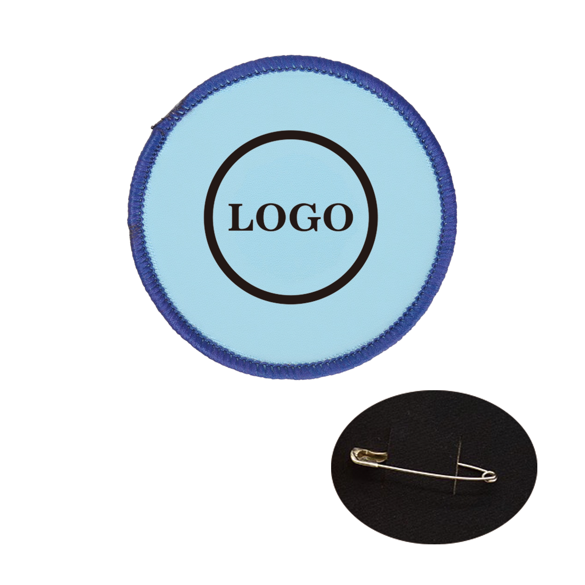 Full Color Woven Label Round Badge Armband 2