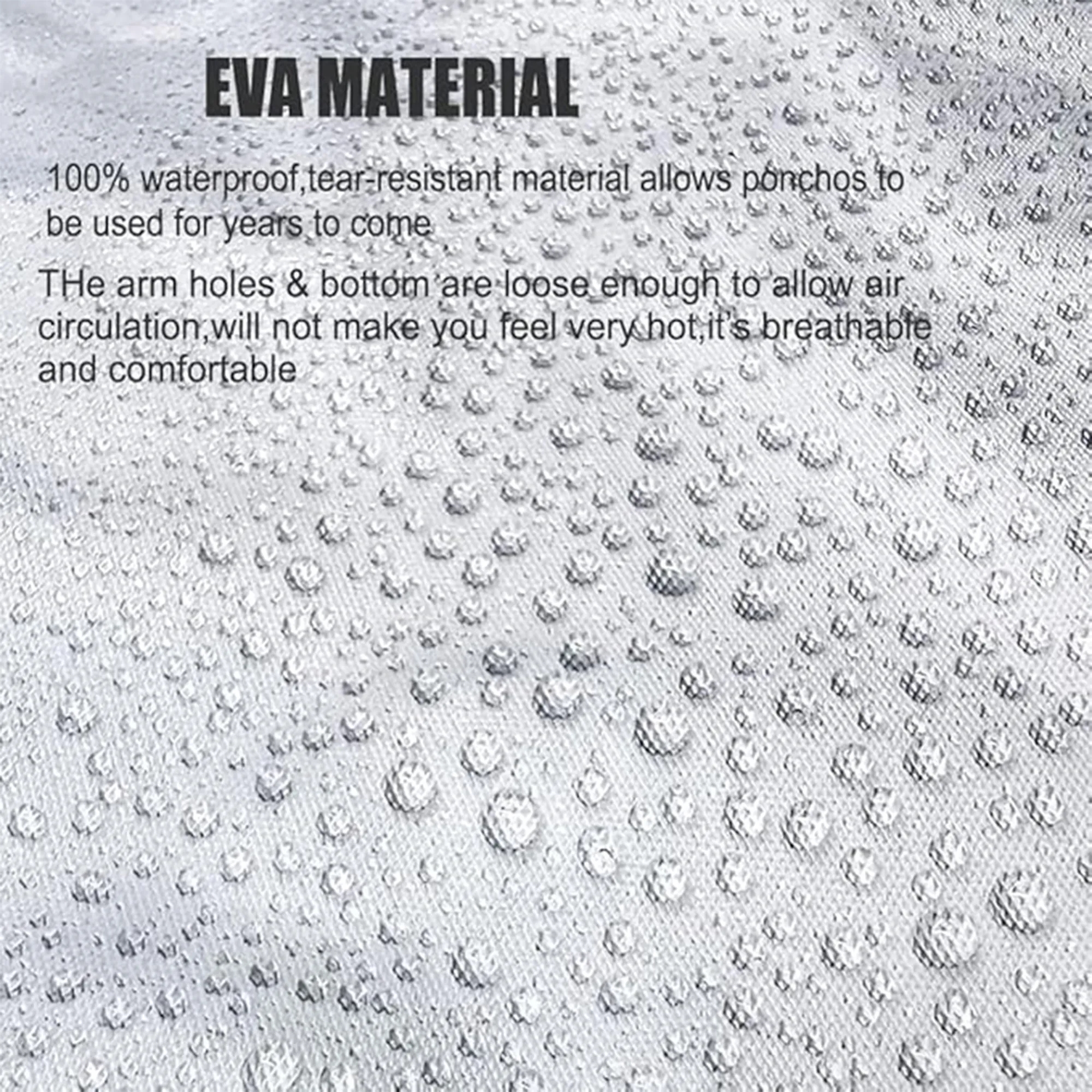 Unisex EVA Thickened Rain Poncho 2